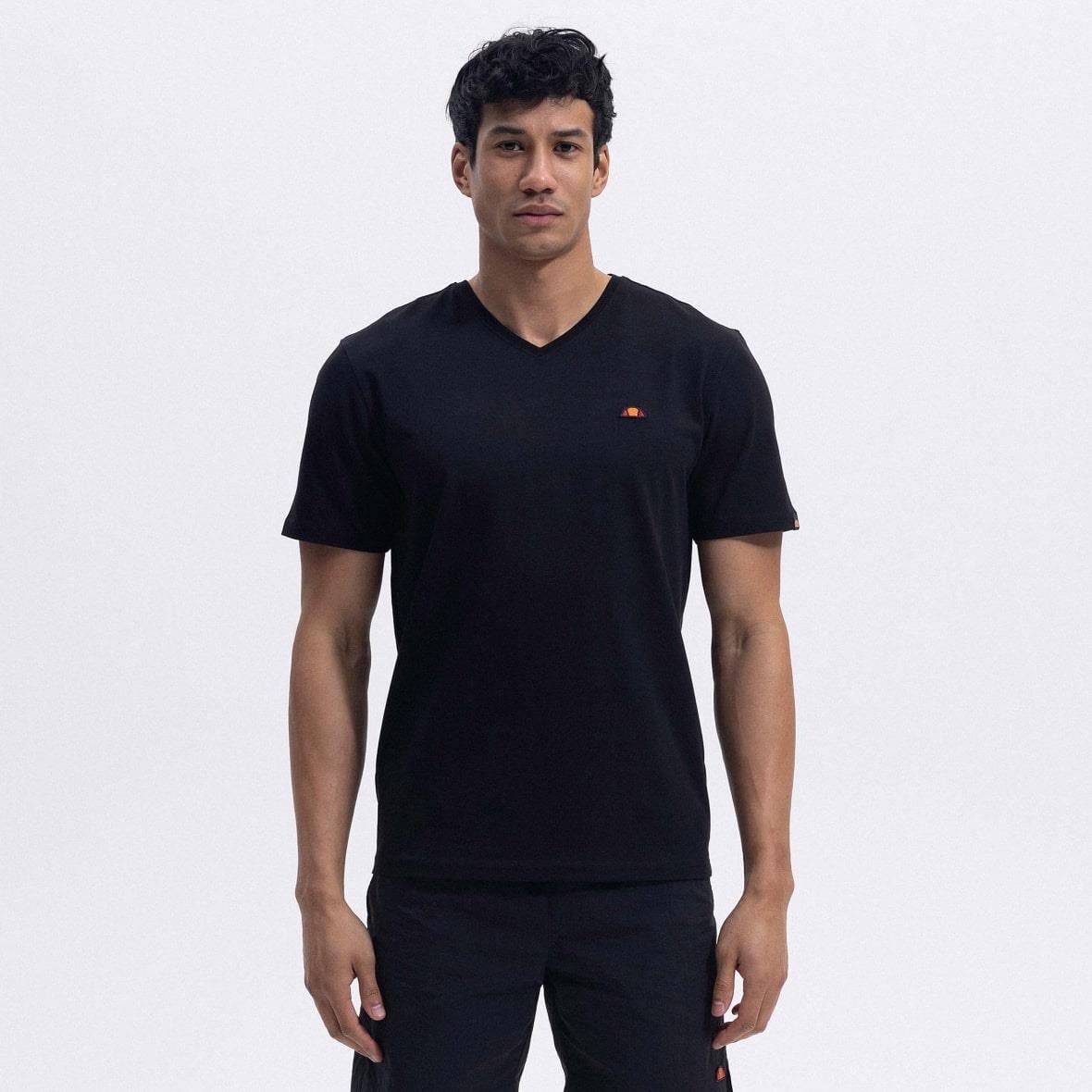Ellesse EM186-1-BK V Yaka Erkek T-Shirt - Siyah