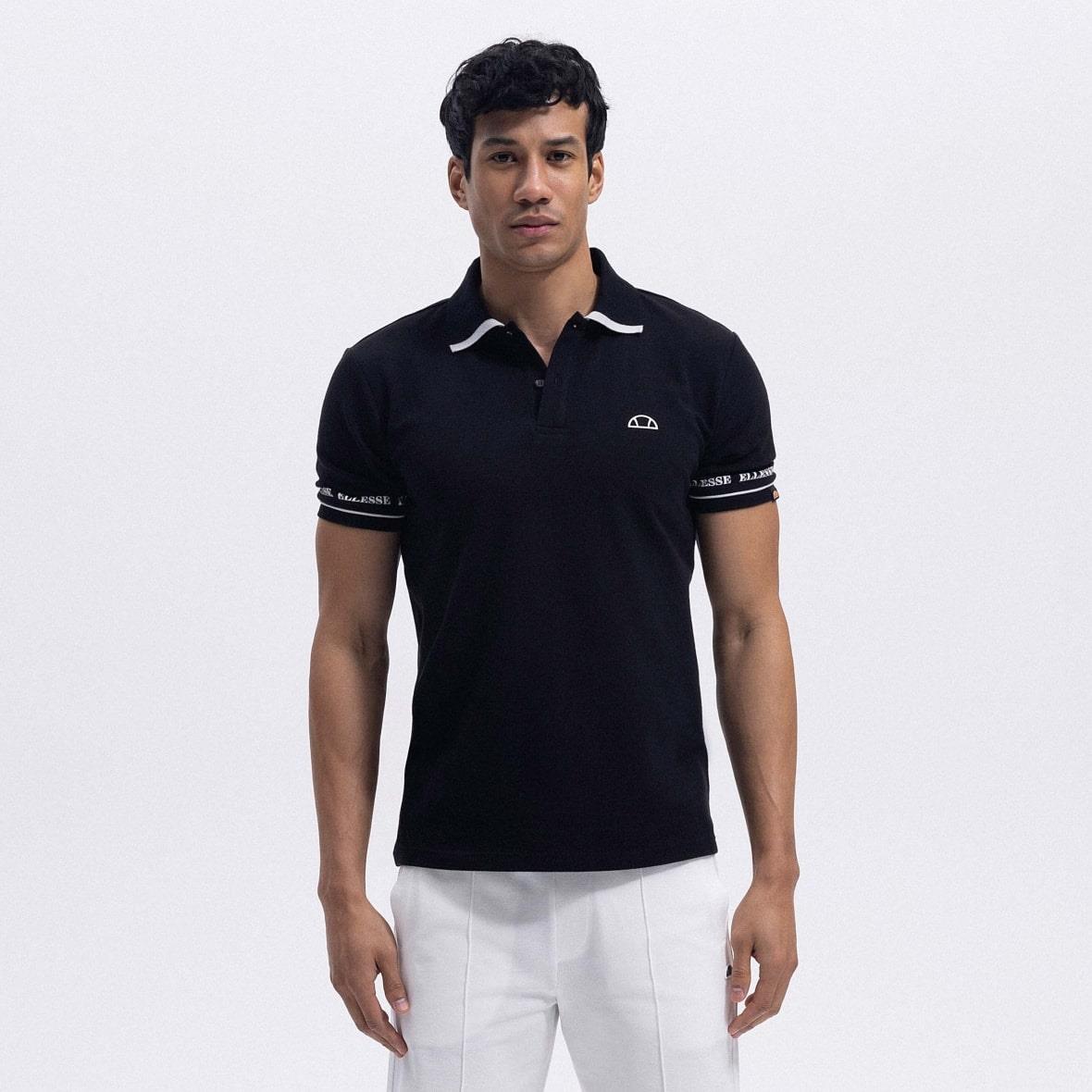 Ellesse EM375-BK Polo Yaka Erkek T-Shirt - Siyah