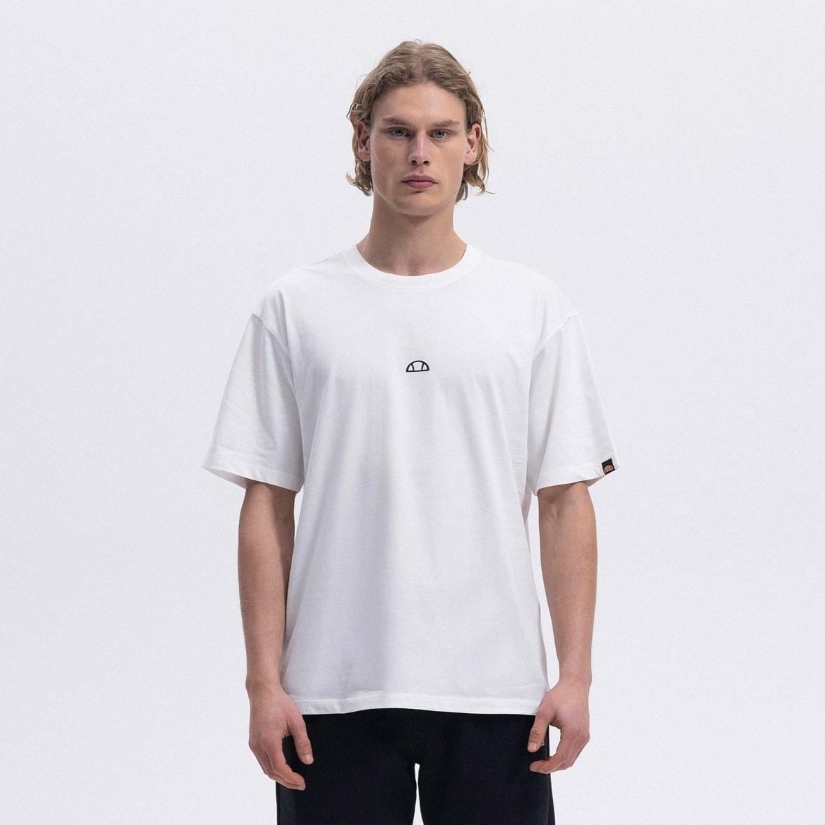 Ellesse EM376-OF Oversize Tee Erkek T-Shirt - Beyaz