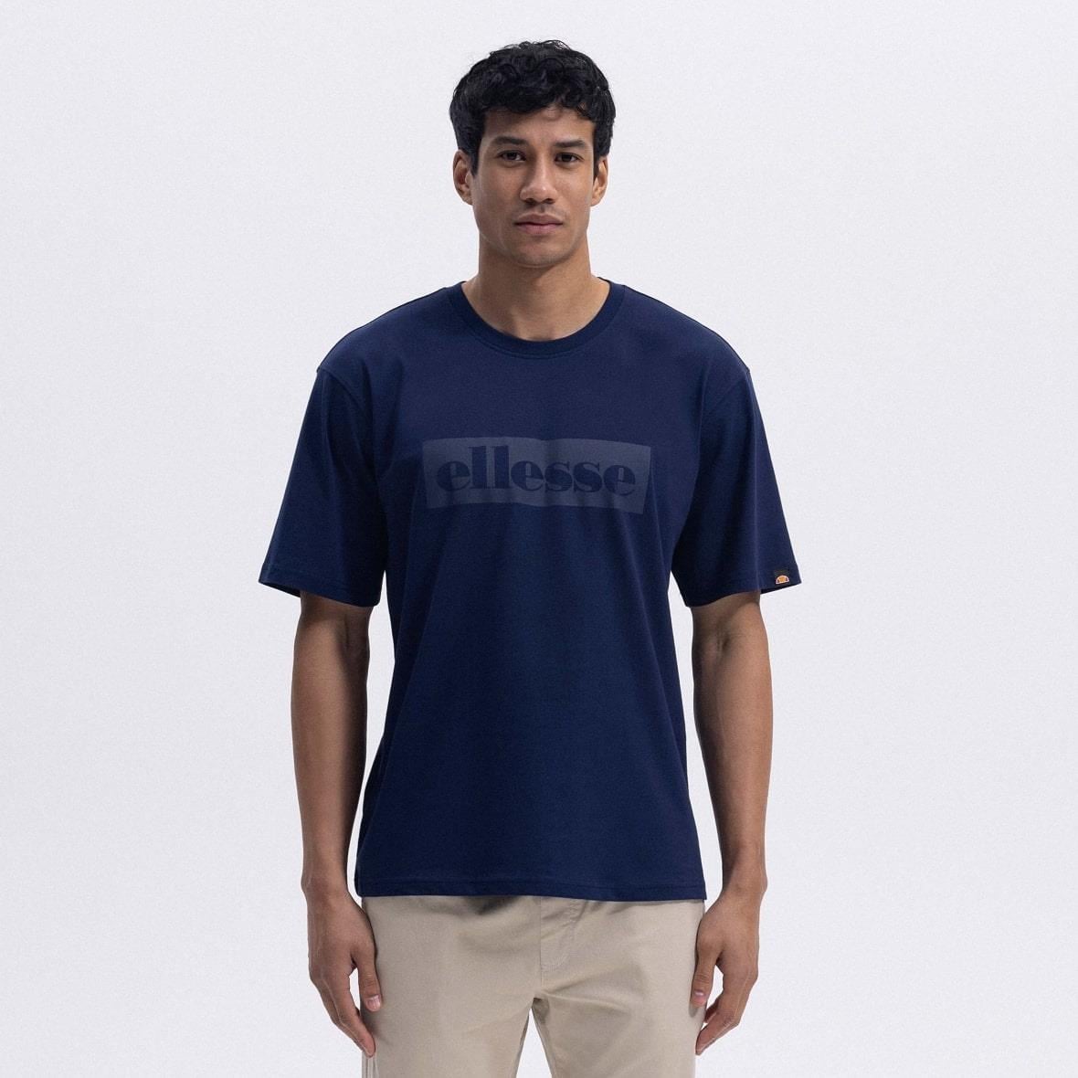 Ellesse EM390-NV Oversize Tee Erkek T-Shirt - Lacivert