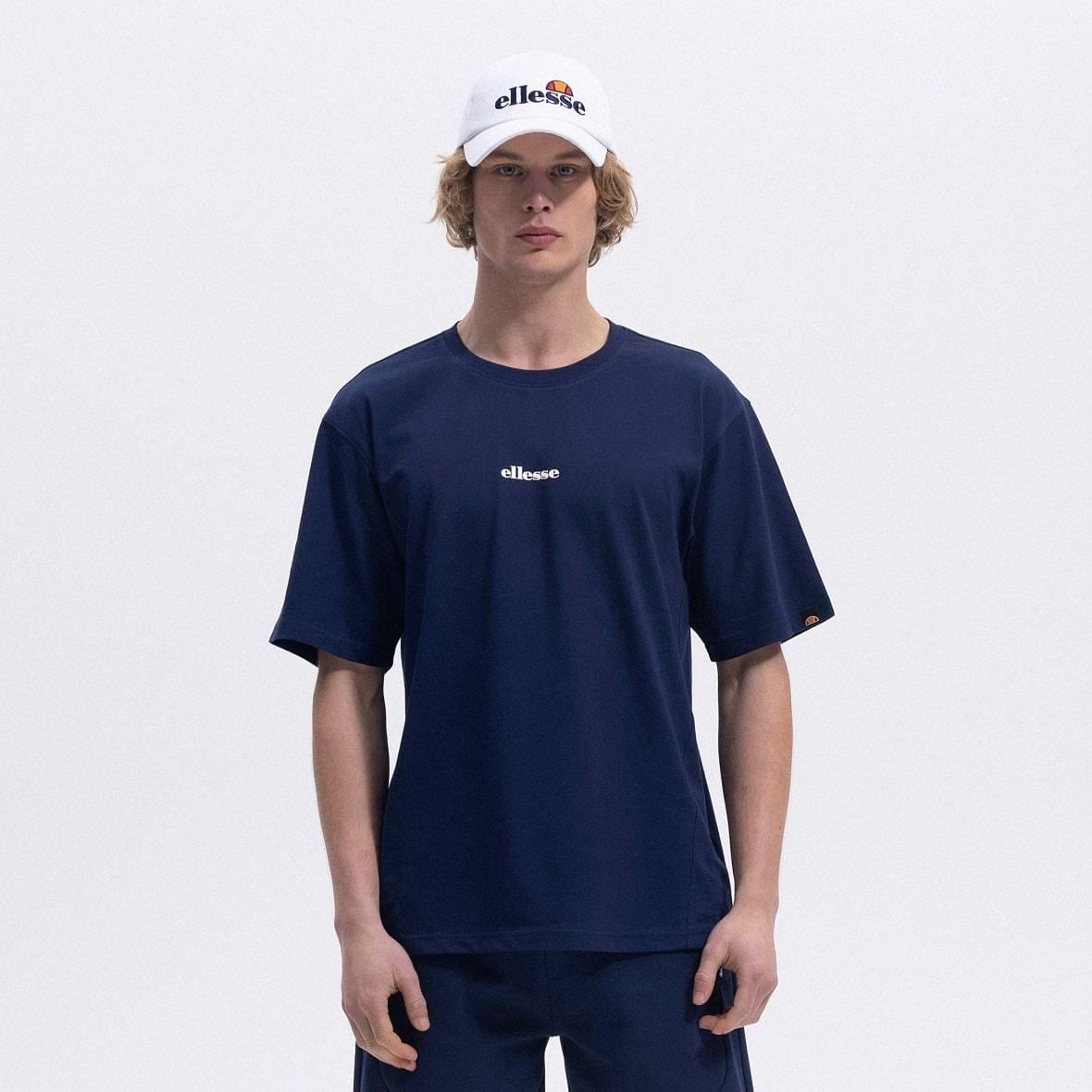 Ellesse EM391-NV Bisiklet Yaka Erkek T-Shirt - Lacivert