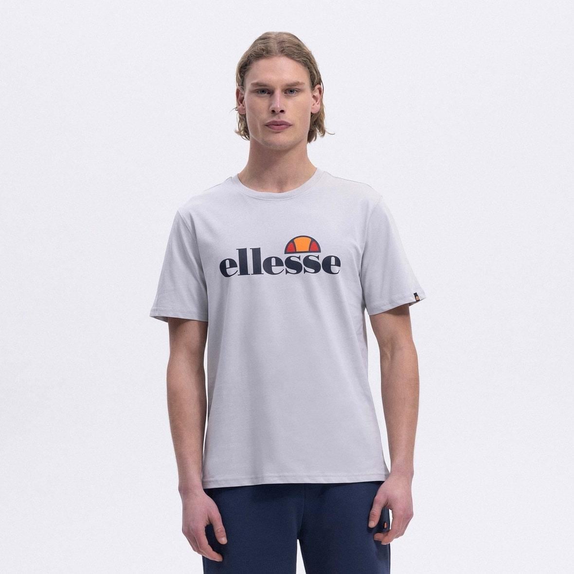 Ellesse EM459-SGR Bisiklet Yaka Erkek T-Shirt - Gri