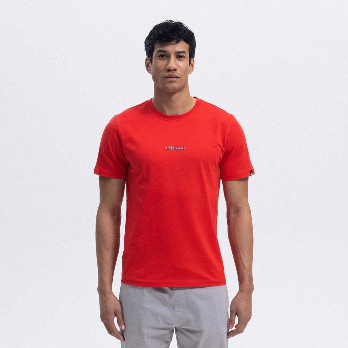 Ellesse EM462-RD Bisiklet Yaka Erkek T-Shirt - Kırmızı