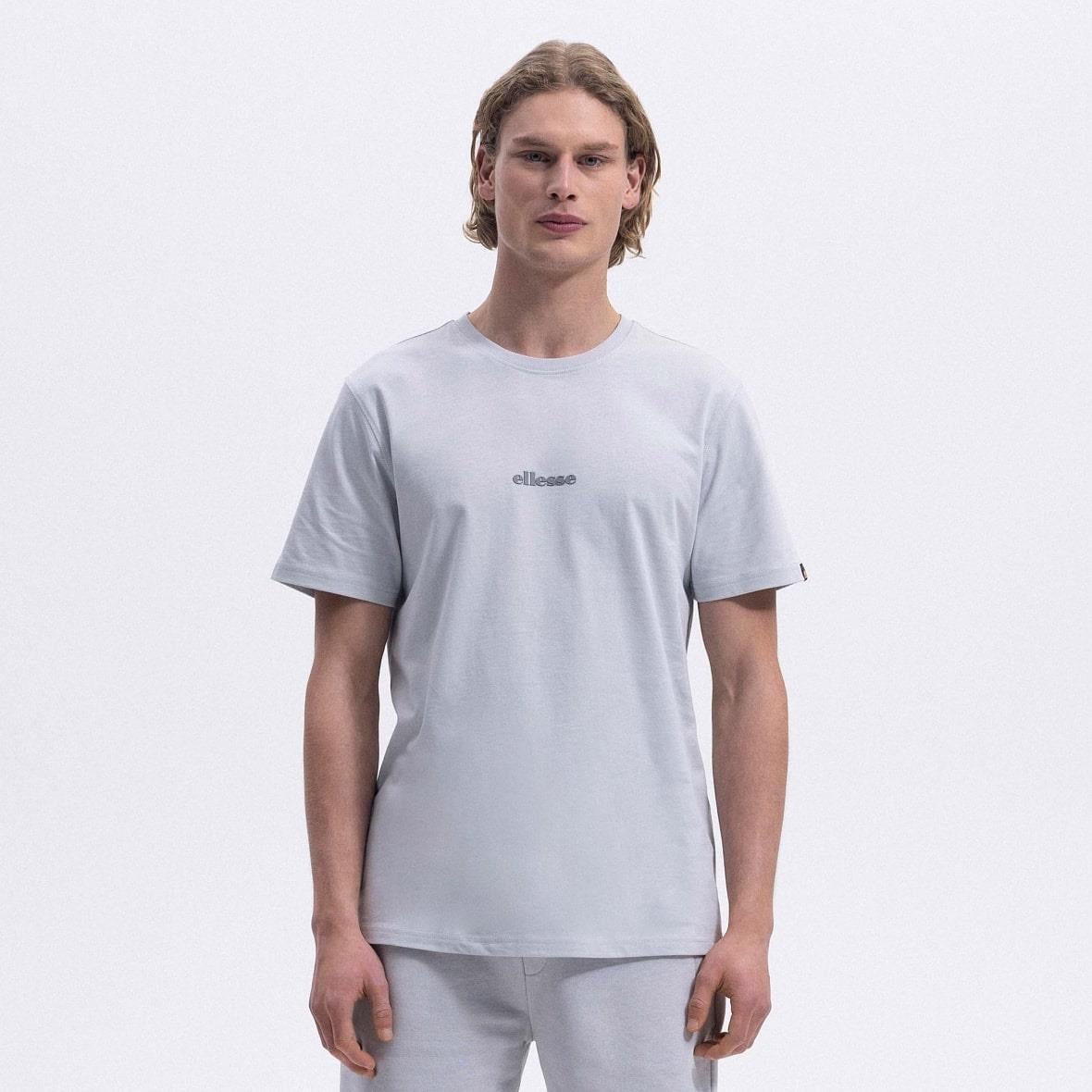 Ellesse EM462-SGR Bisiklet Yaka Erkek T-Shirt - Gri