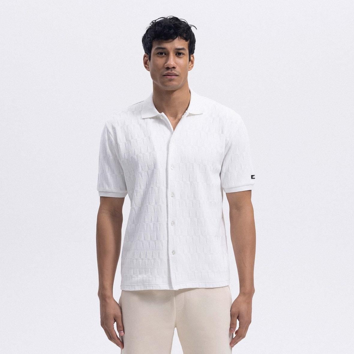 Ellesse EM490-OF Polo Yaka Erkek Gömlek - Kırık Beyaz