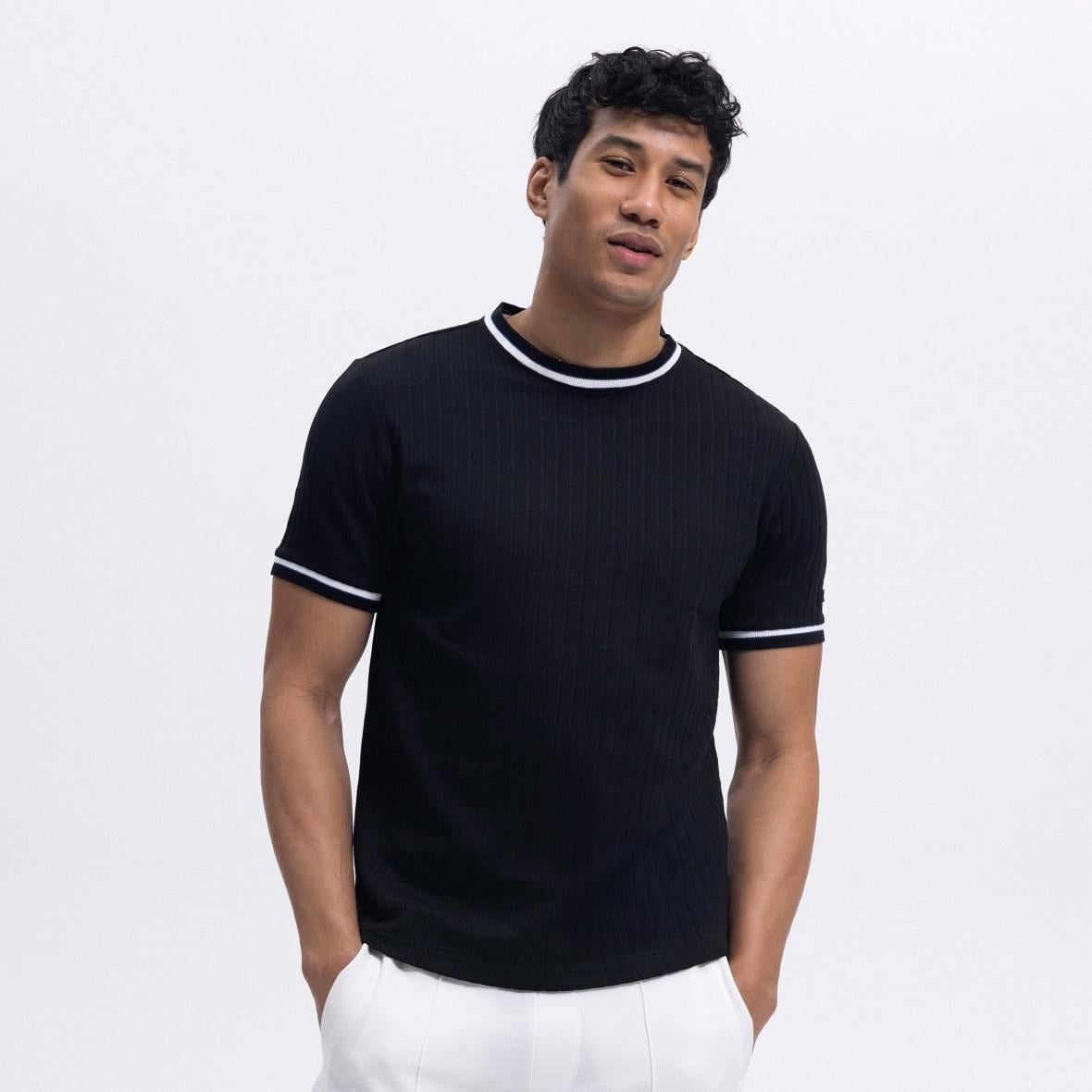 Ellesse EM492-BK Bisiklet Yaka Erkek T-Shirt - Siyah