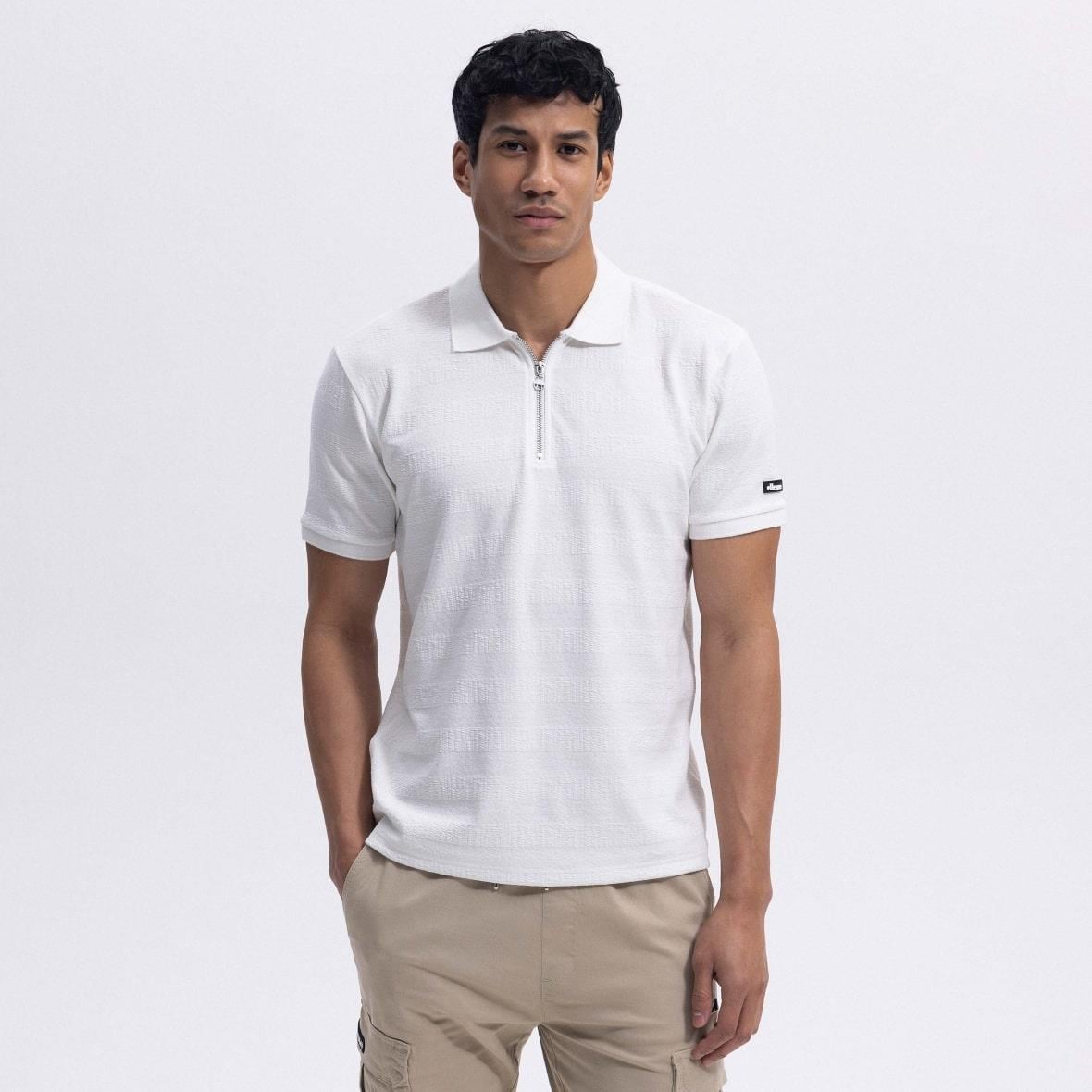 Ellesse EM493-OF Polo Yaka Erkek T-Shirt - Kırık Beyaz