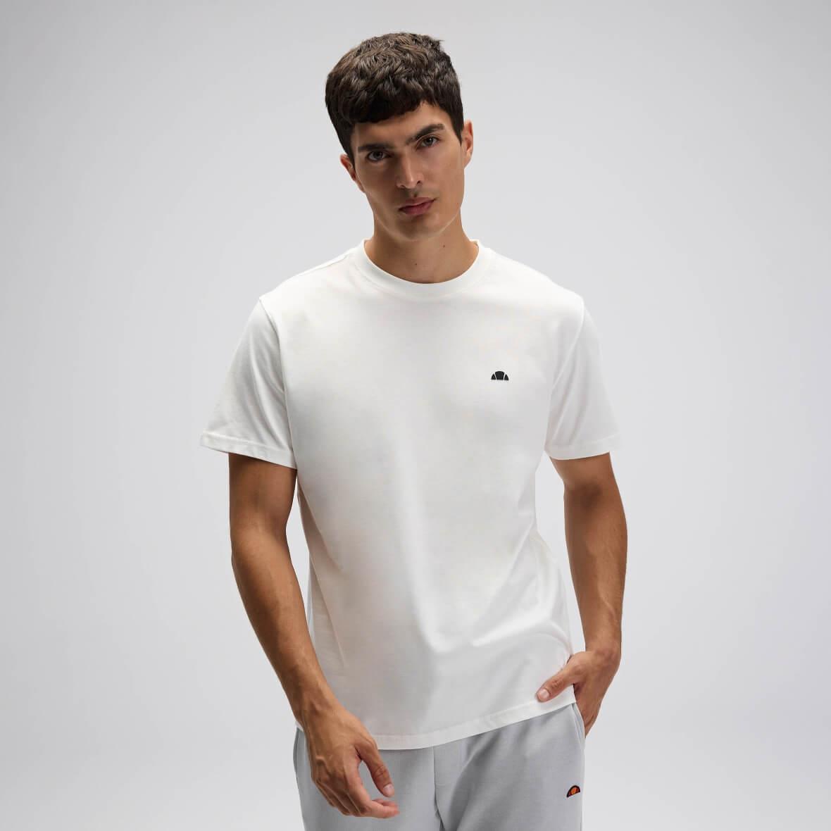 Ellesse EM559-OF Erkek Basic T-shirt - Kırık Beyaz