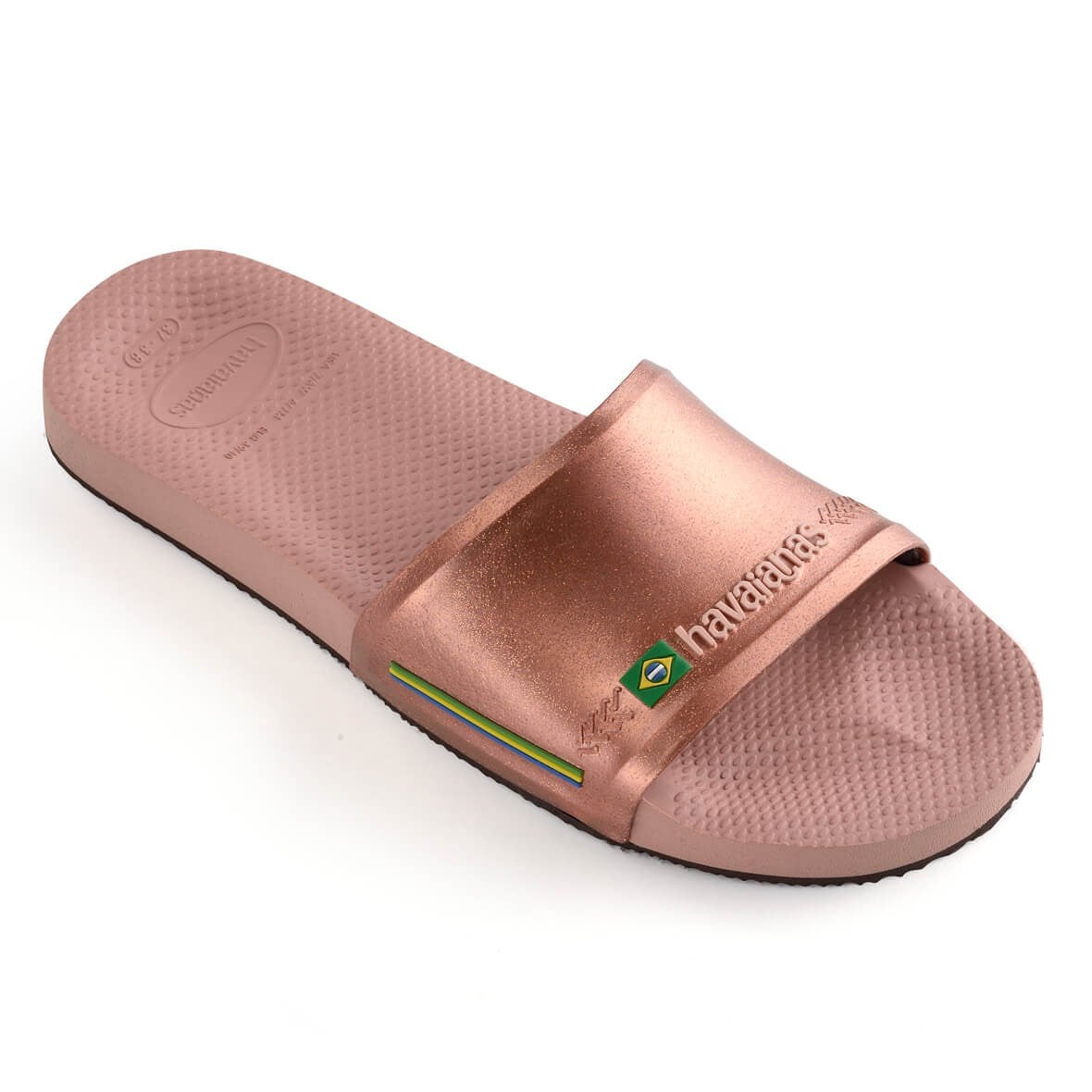 Havaianas Slide Brasil Bayan Terlik - Crocus Rose/Gloden Blush