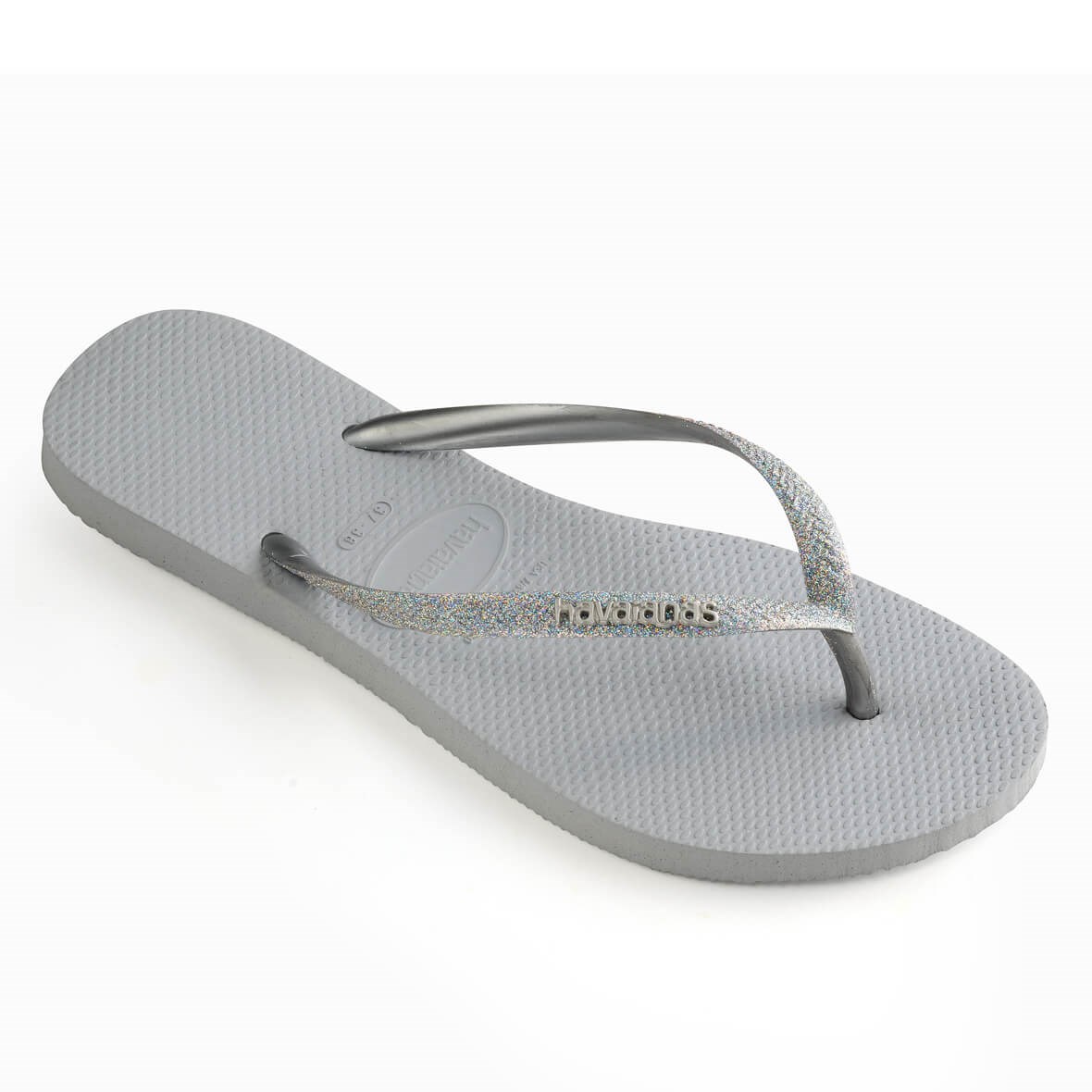 Havaianas Slim Glitter II Bayan Terlik - Grey (Gri)