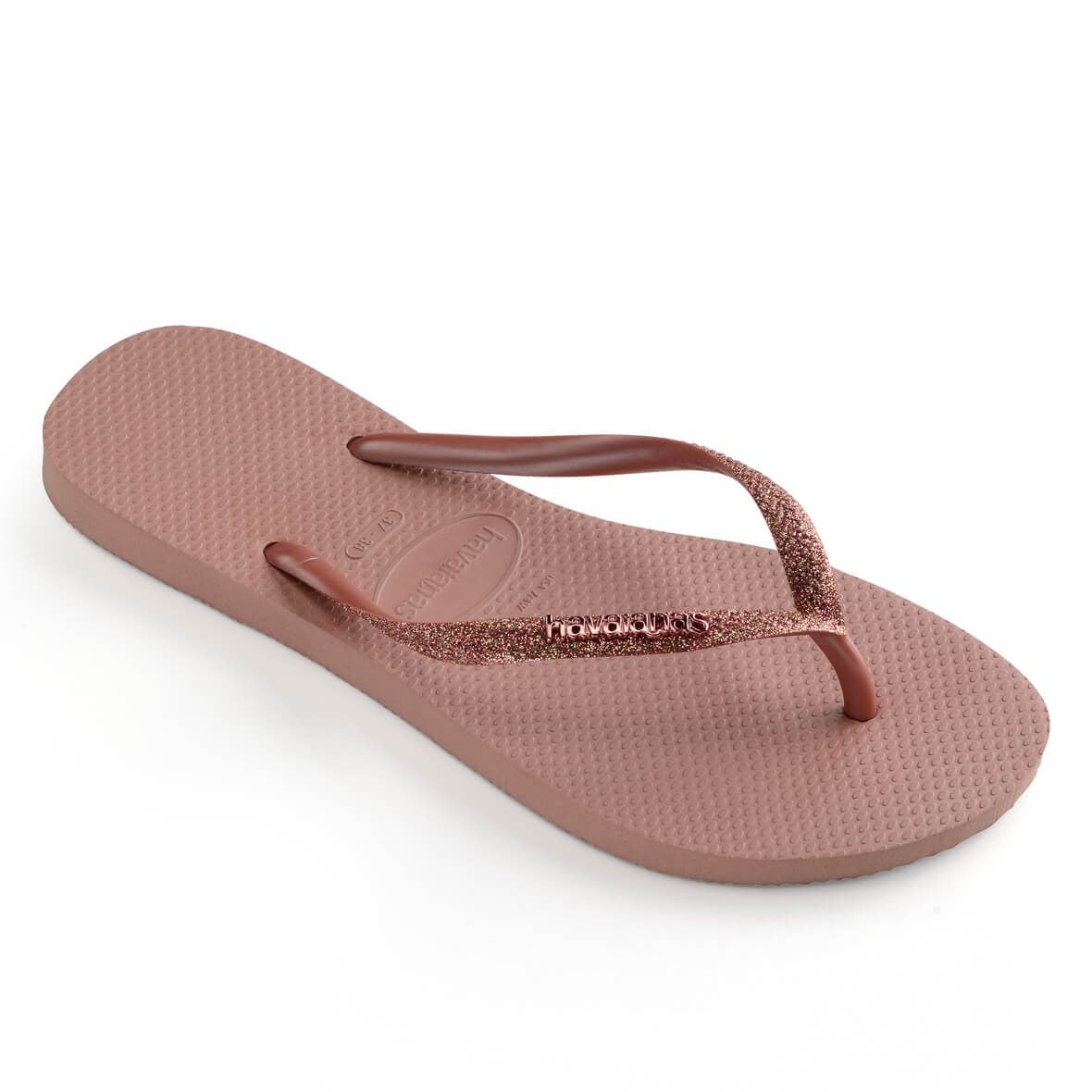 Havaianas Slim Glitter II Bayan Terlik - Crocus Rose