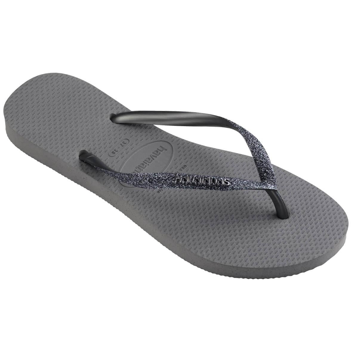 Havaianas Slim Glitter II Kadın Terlik - Gri