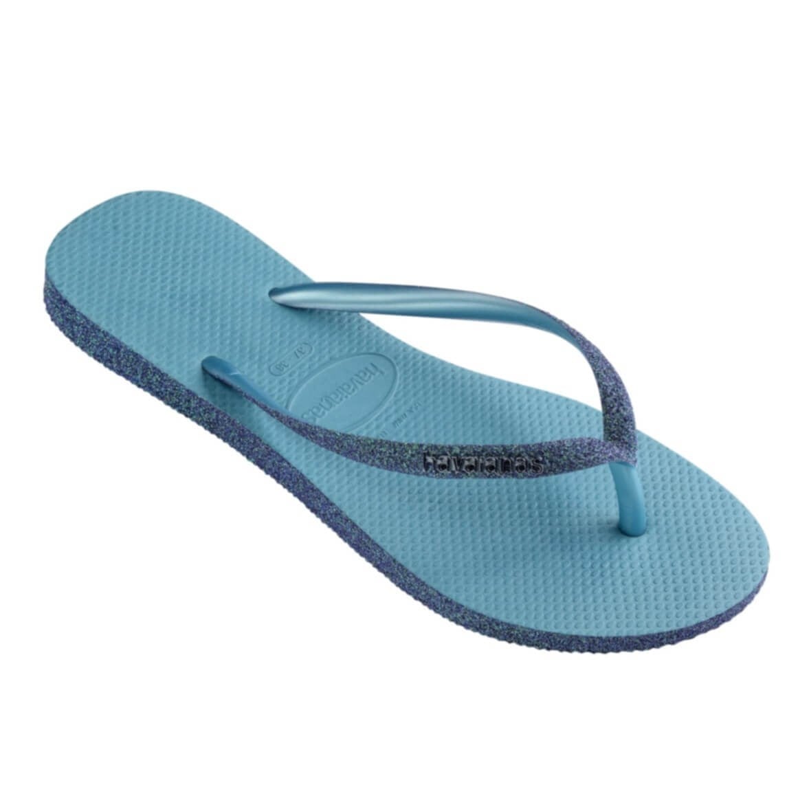 Havaianas Slim Sparkle II Bayan Terlik - Deniz Mavisi