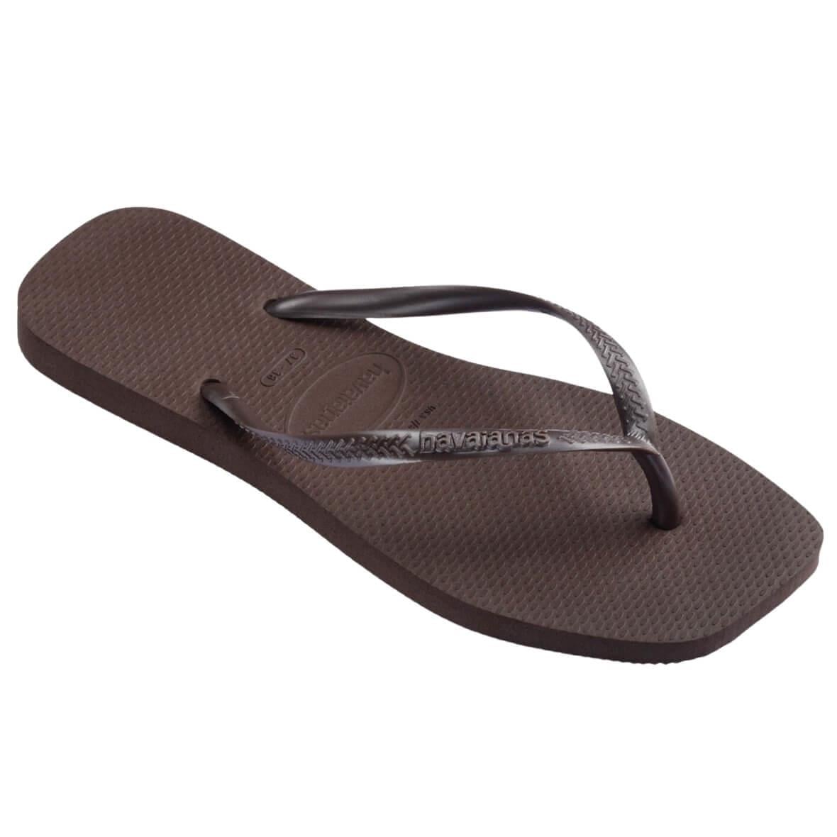 Havaianas Slim Square FC Kadın Terlik - Koyu Kahve