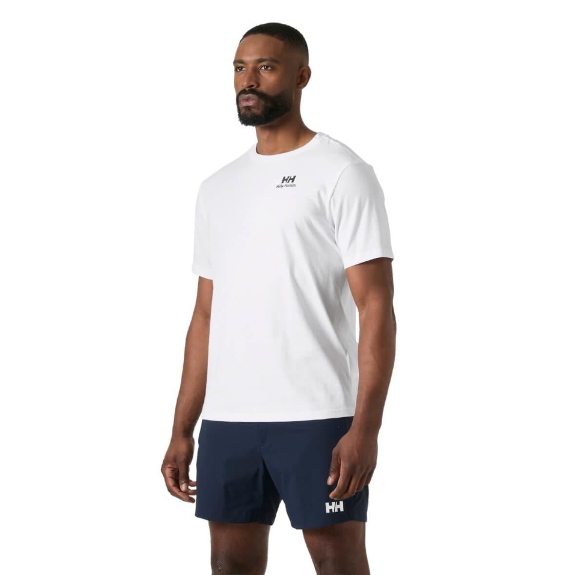 Helly Hansen Core Graphic T 2.0 Erkek T-Shirt - Kar Beyaz