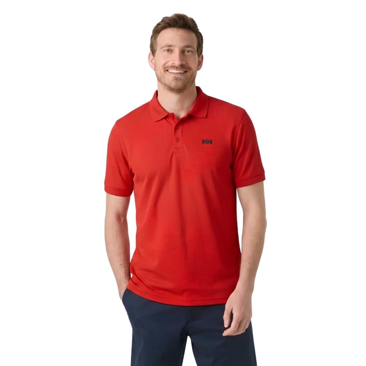 Helly Hansen Driftline Polo Erkek T-Shirt - Kırmızı