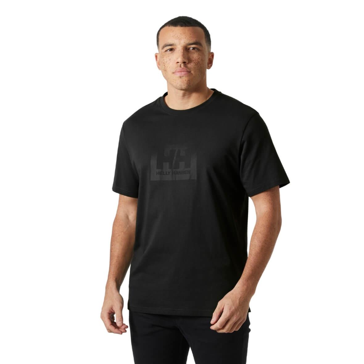 Helly Hansen HH Box T 2.0 TShirt 3.0 Erkek T-Shirt - Siyah
