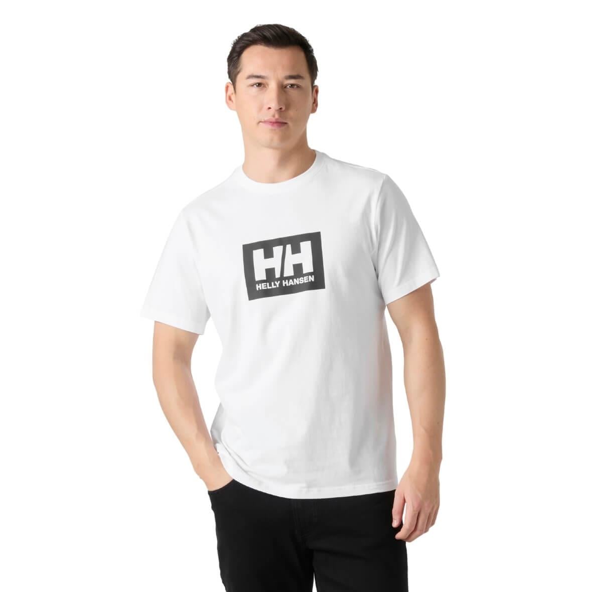 Helly Hansen HH Box T 2.0 TShirt 3.0 Erkek T-Shirt - Beyaz