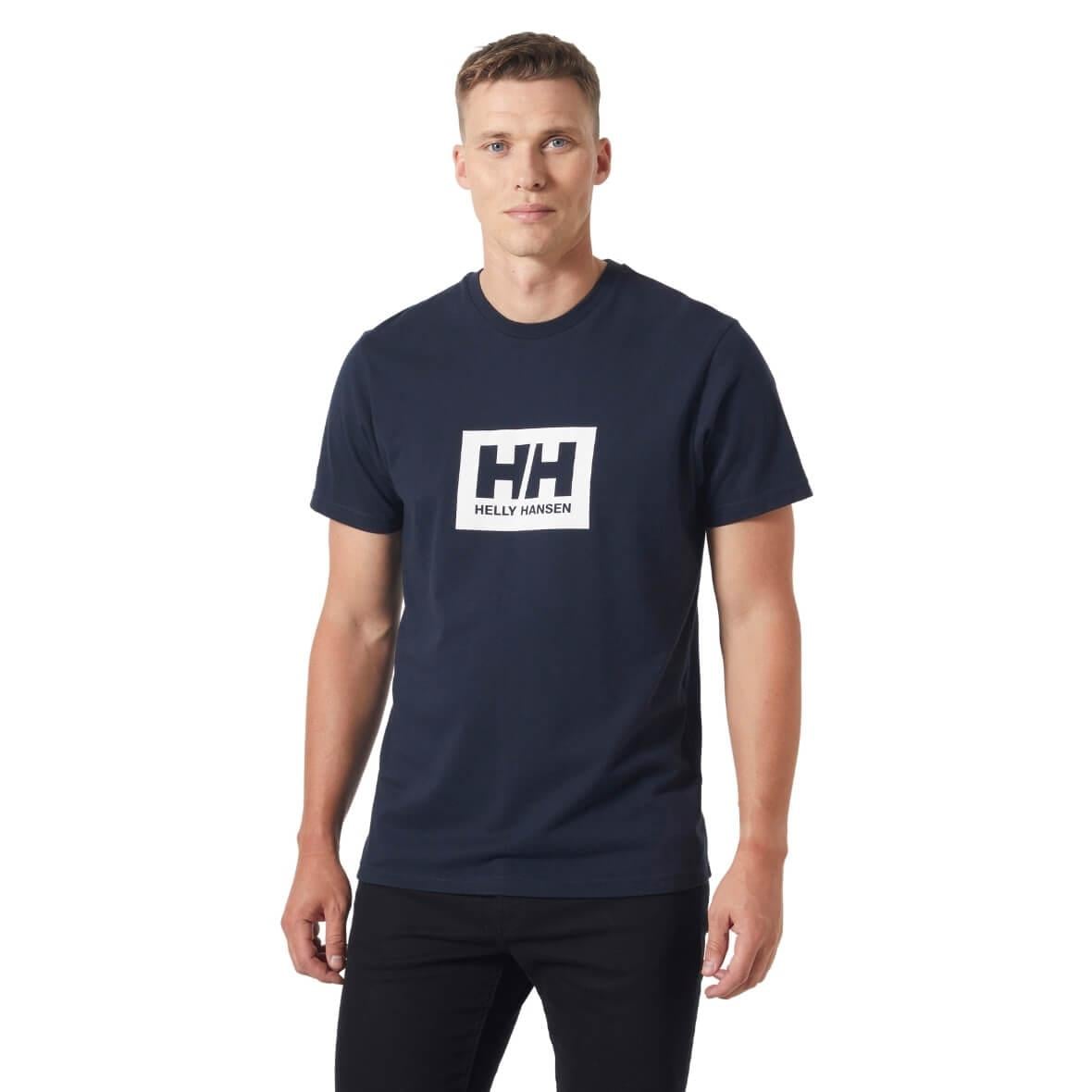 Helly Hansen HH Box T 2.0 TShirt 3.0 Erkek T-Shirt - Lacivert