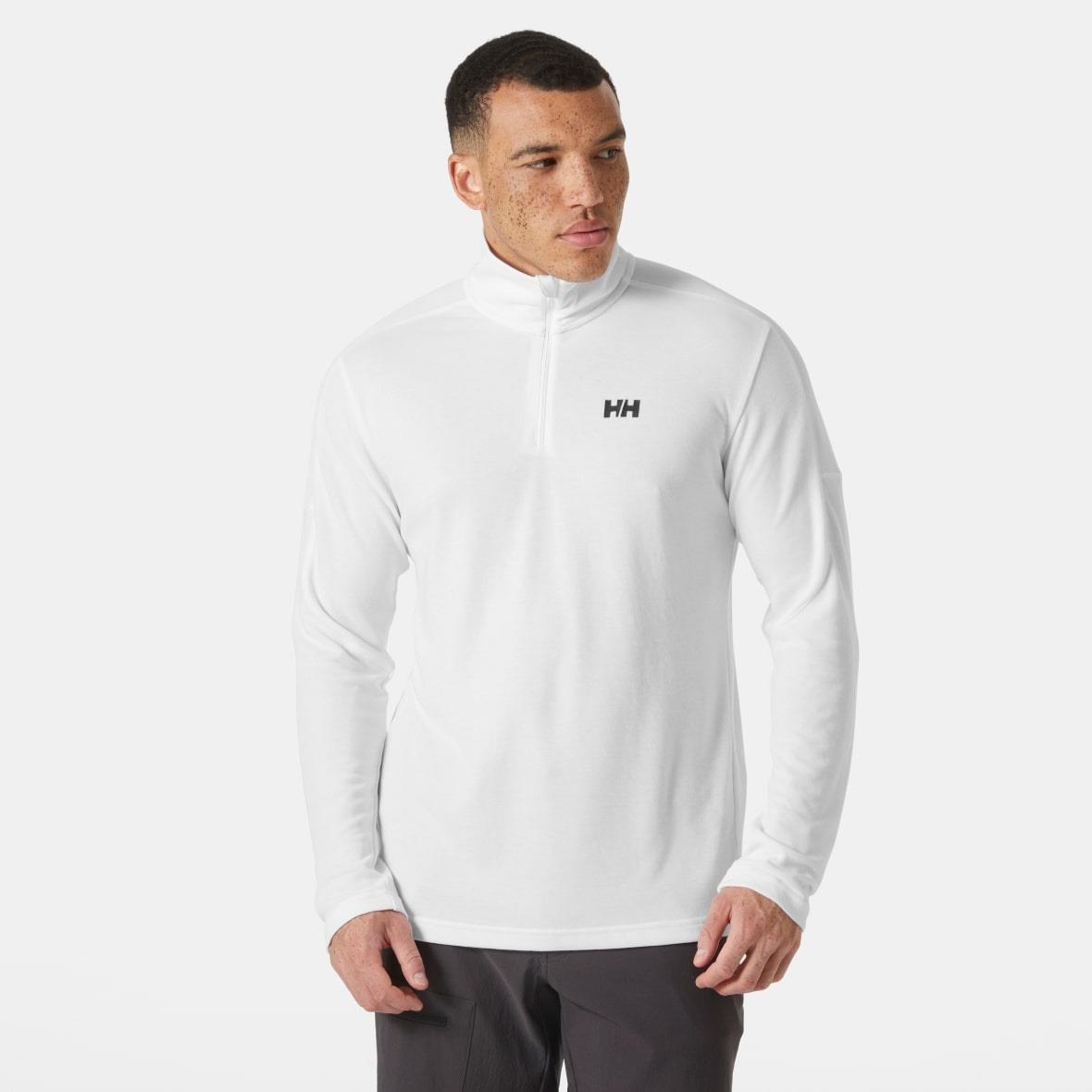 Helly Hansen HP 1/2 Zip Pullover 2.0 Uzun Kollu Erkek T-Shirt - Beyaz
