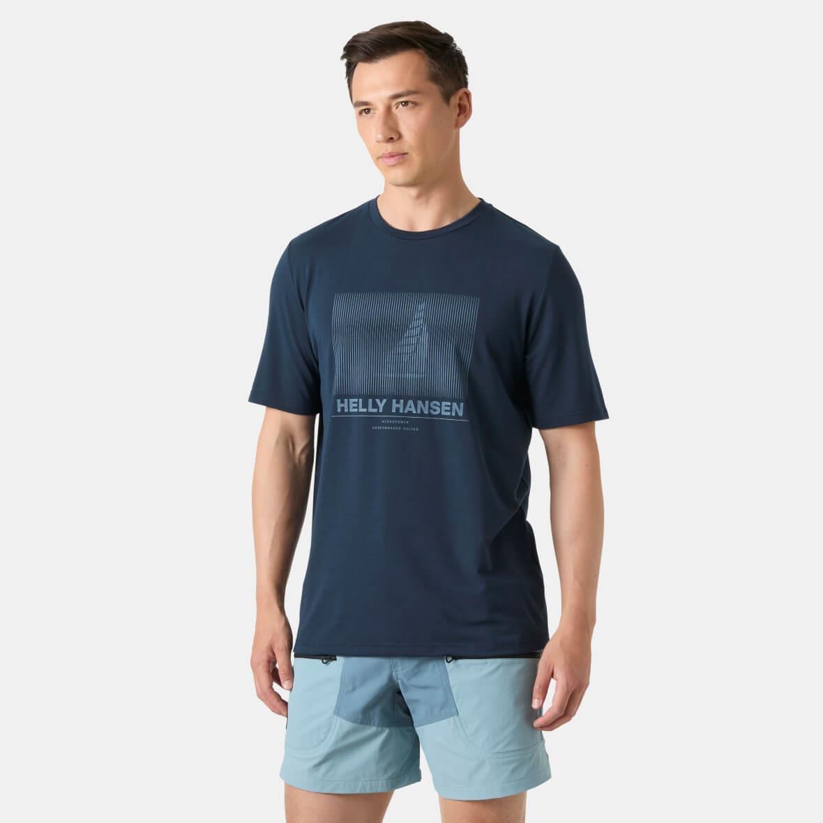 Helly Hansen HP Race Graphic Erkek T-Shirt - Lacivert