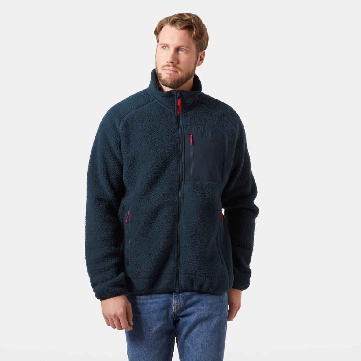 Helly Hansen Panorama Pile Block Jacket Erkek Mont - Lacivert