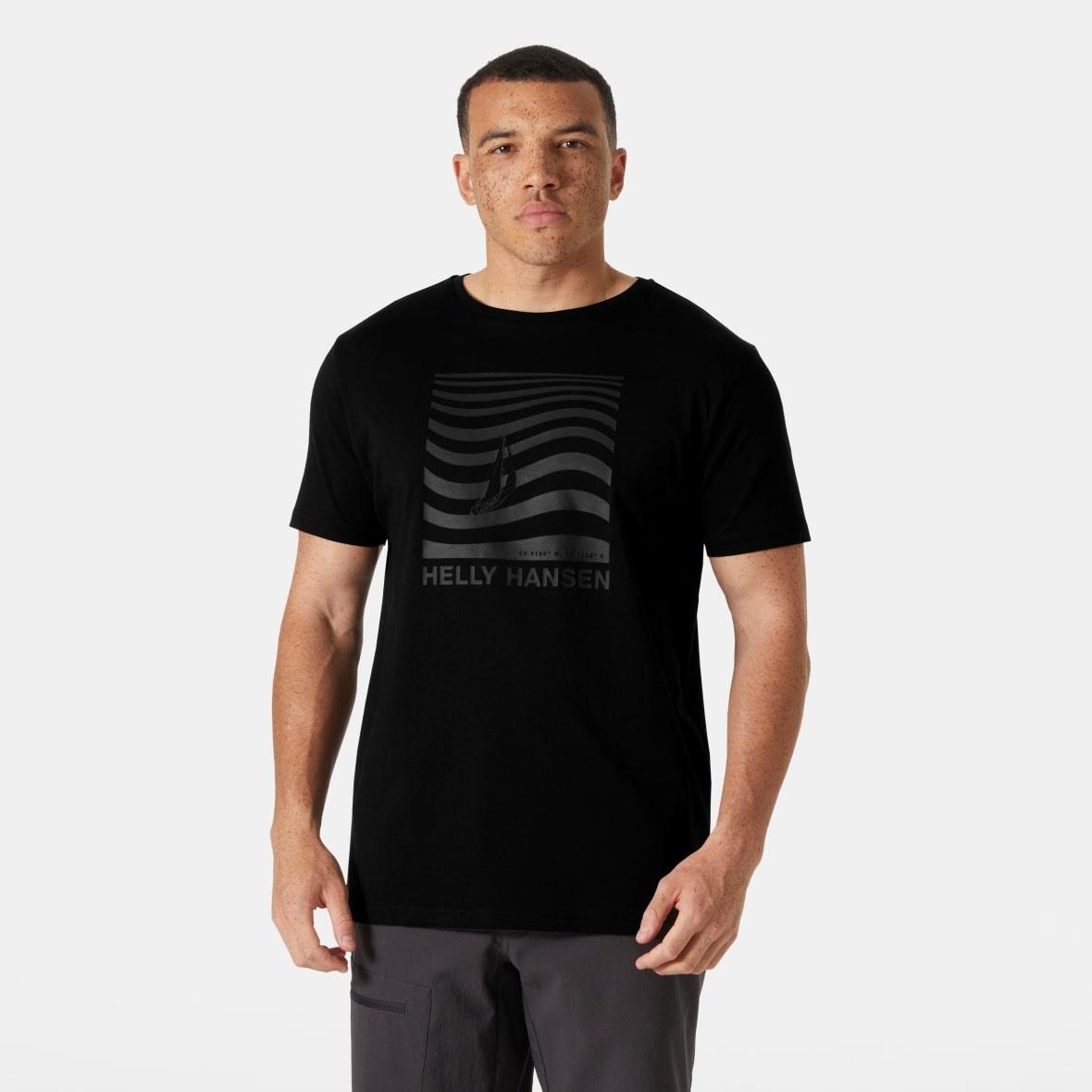 Helly Hansen Shoreline TShirt 3.0 Erkek T-Shirt - Siyah