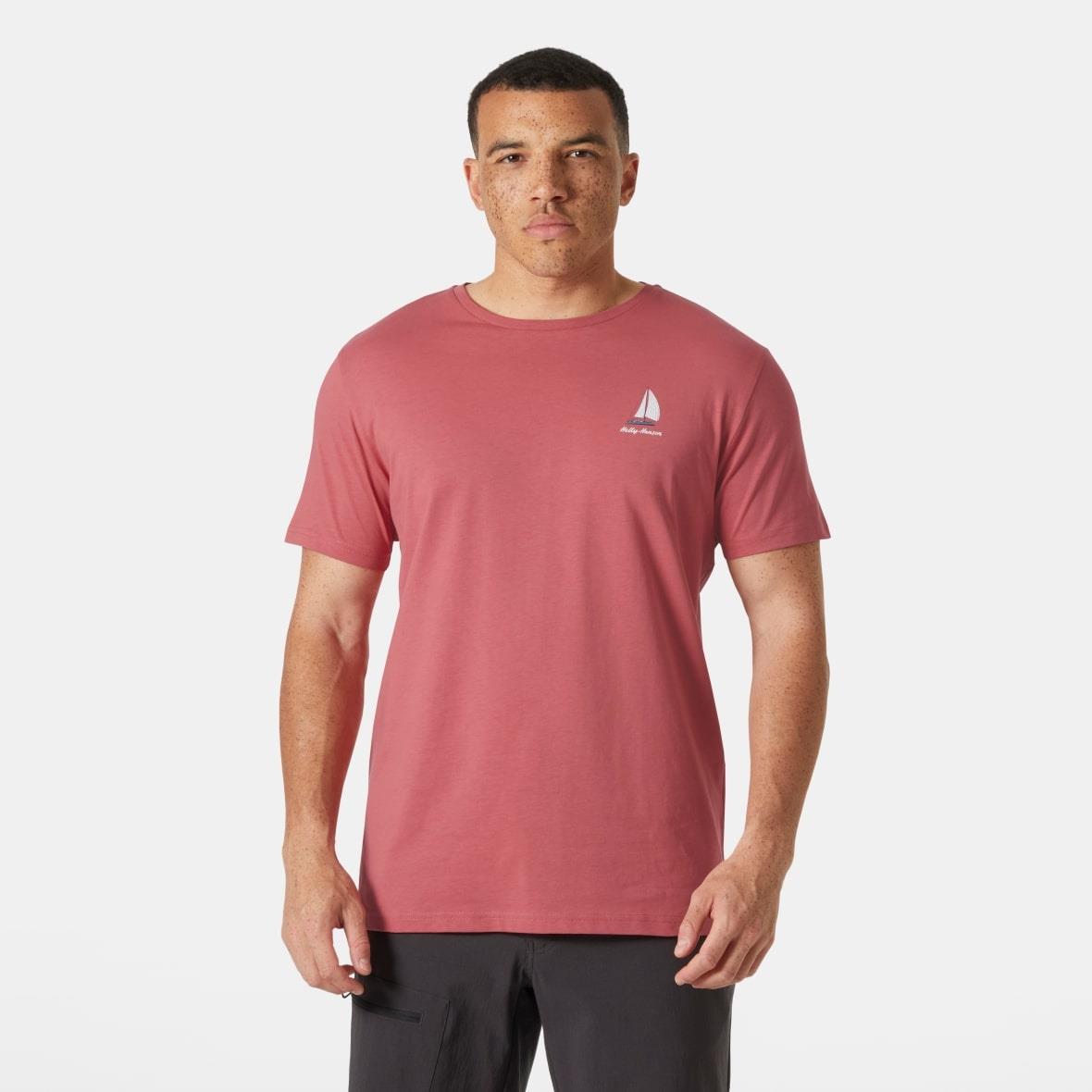 Helly Hansen Shoreline TShirt 3.0 Erkek T-Shirt - Gül Kurusu