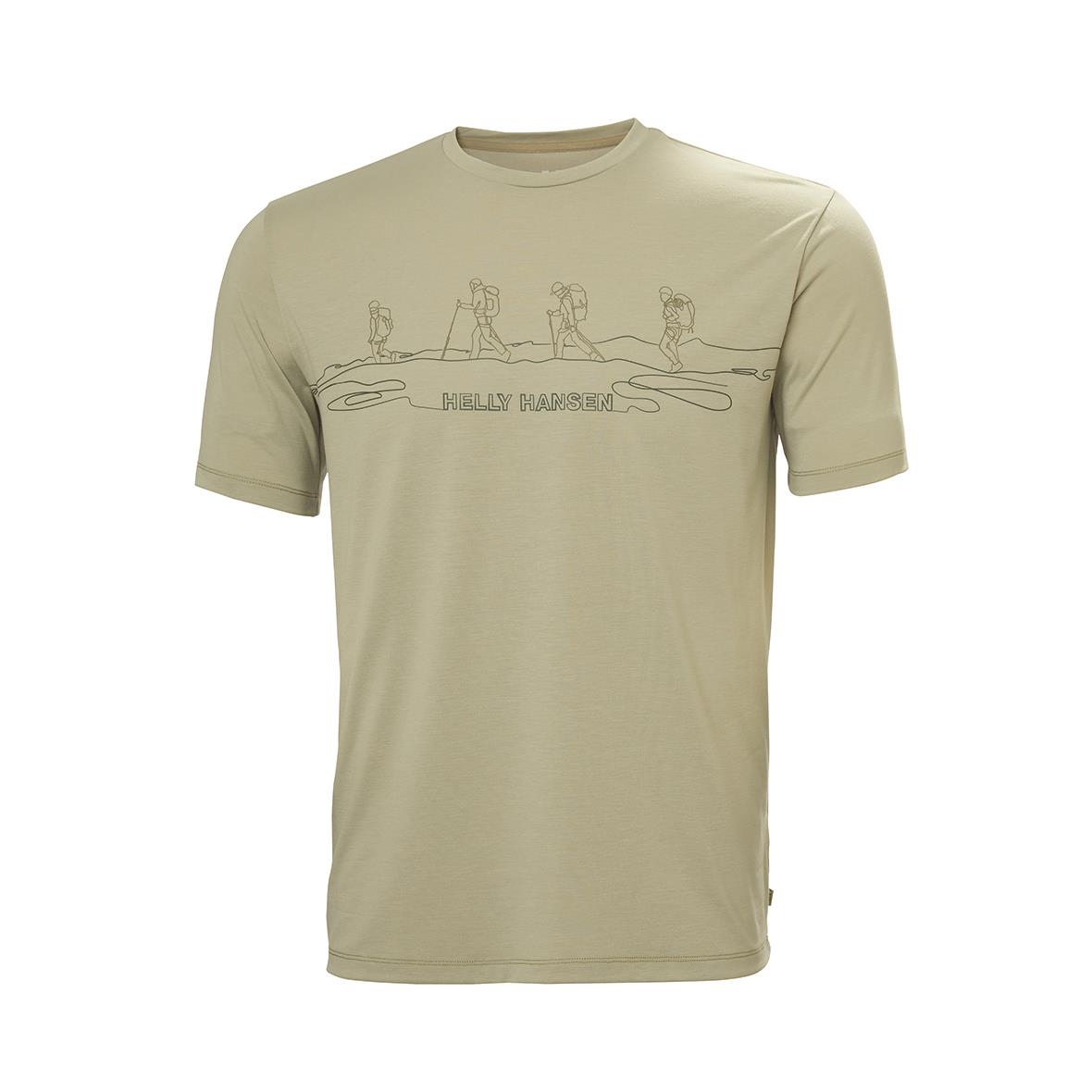 Helly Hansen Skog Recycled Graphic Erkek T-Shirt - Haki