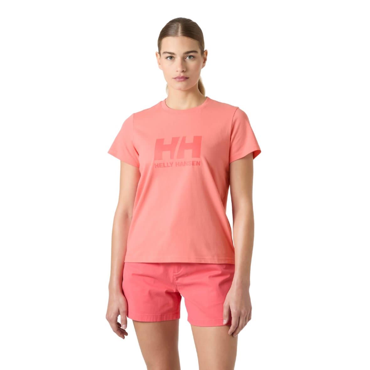Helly Hansen W HH Logo TShirt 3.0 Kadın T-Shirt - Pembe
