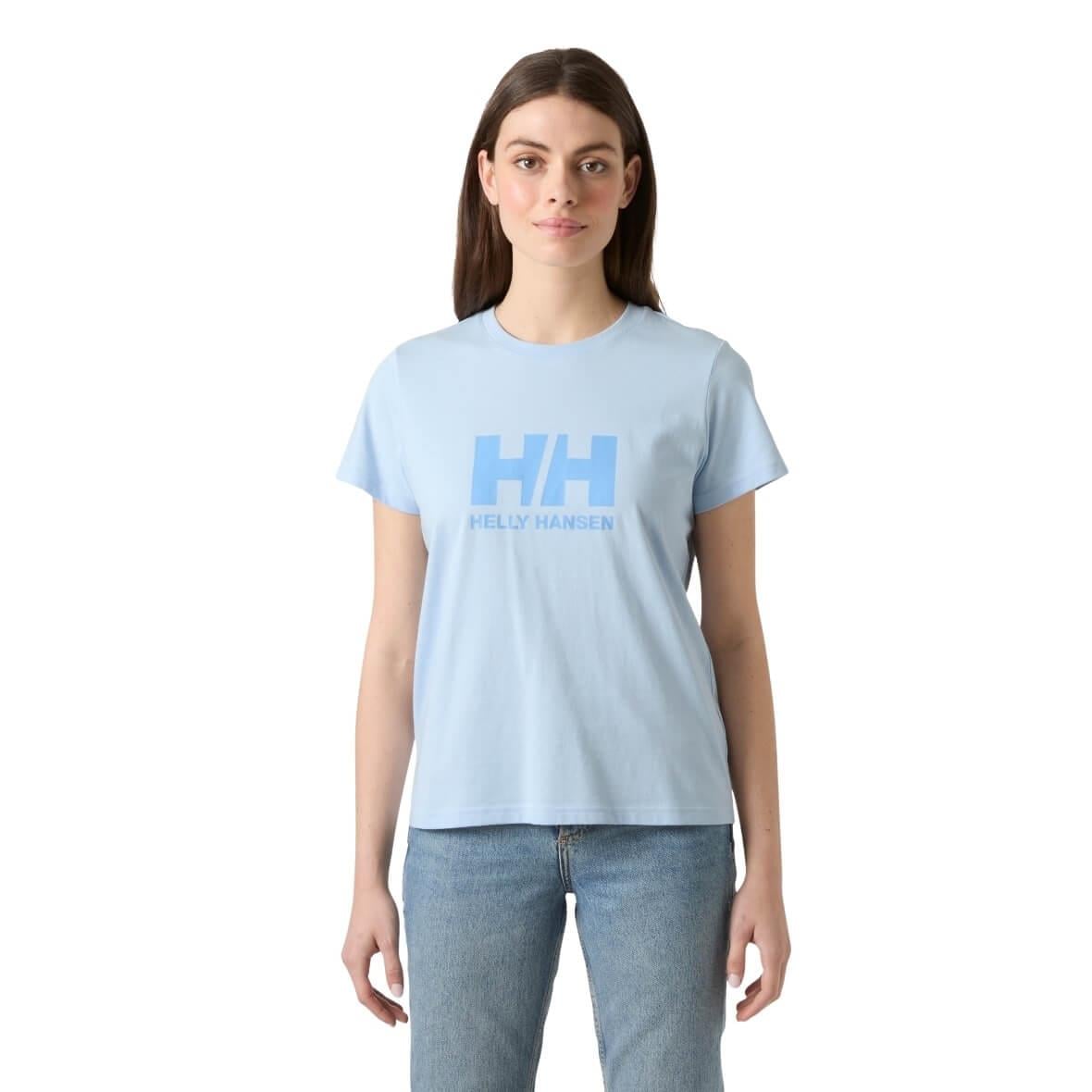 Helly Hansen W HH Logo TShirt 3.0 Kadın T-Shirt - Mavi