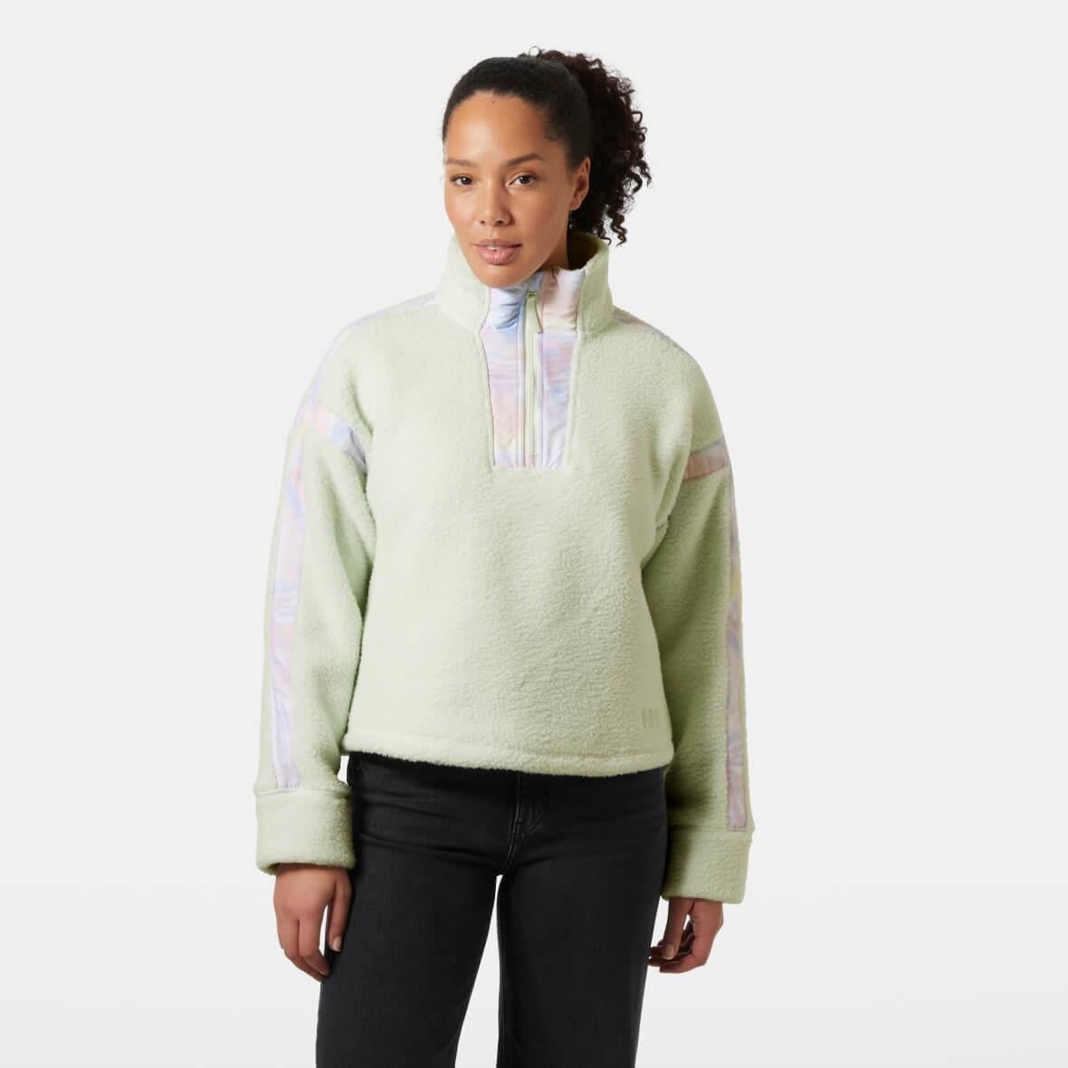 Helly Hansen W Imperial Pile Zip Pullover Jacket Kadın Ceket - Nil Yeşili