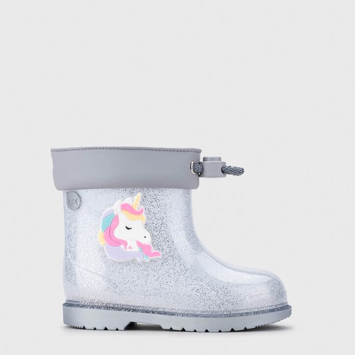 Igor Bimbi Unicornio Glitter Çocuk Yağmur Çizmesi - Simli Gri