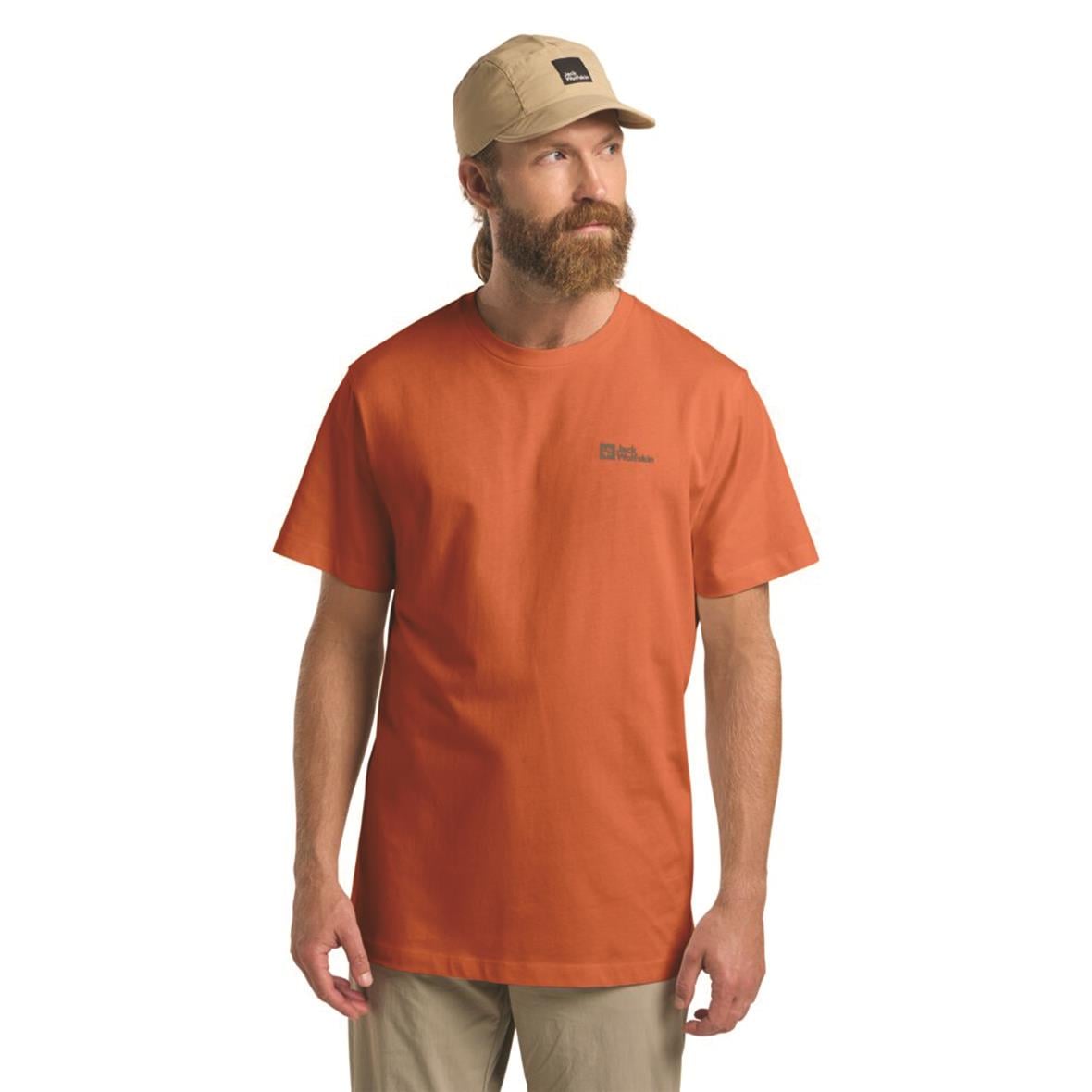 Jack Wolfskin Essential T M Erkek T-Shirt - Kızıl