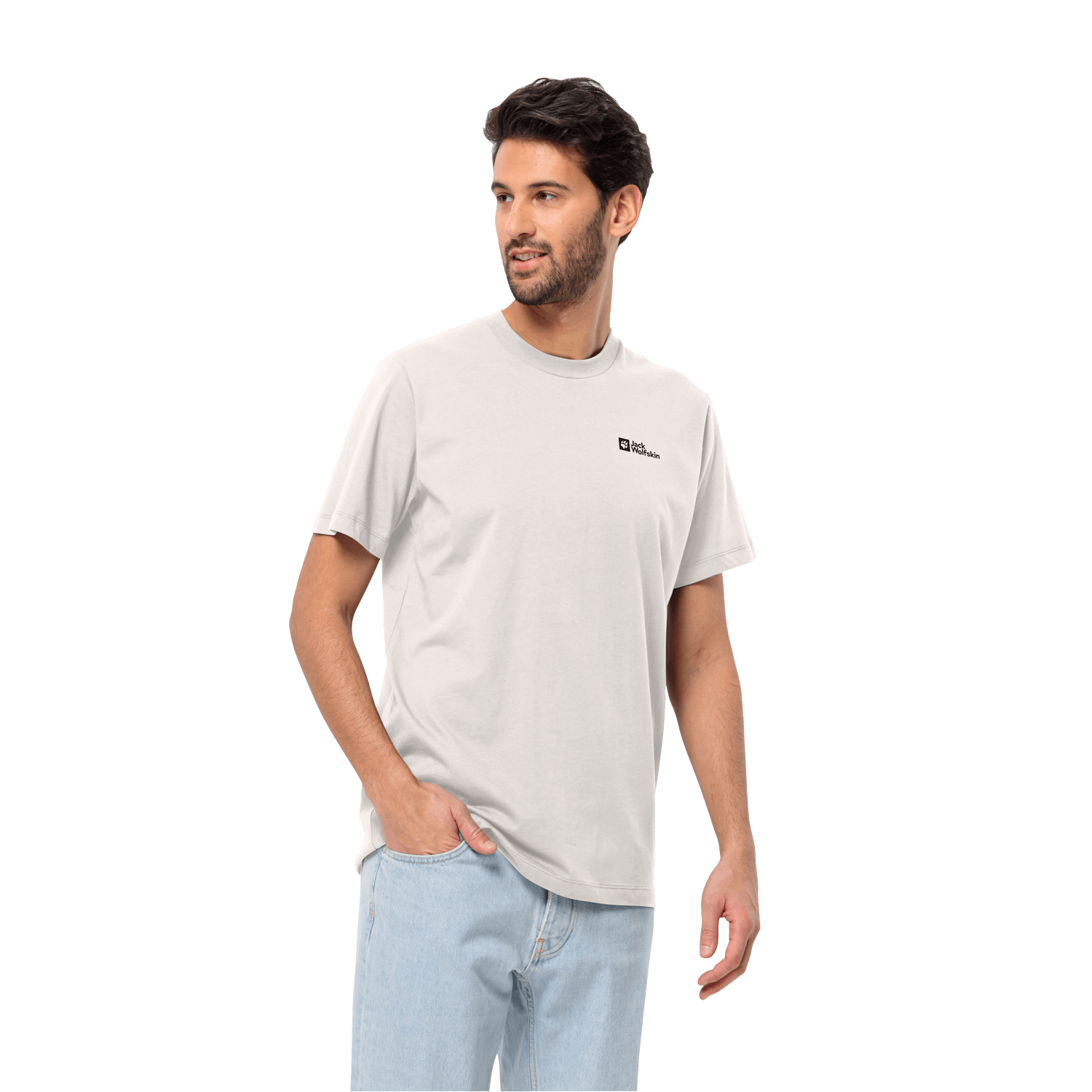 Jack Wolfskin Essential T M Erkek T-Shirt - Bej