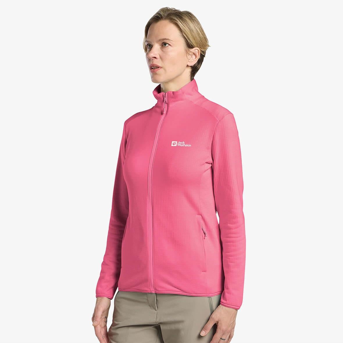 Jack Wolfskin Kolbenberg FZ W Kadın Polar Ceket - Pembe