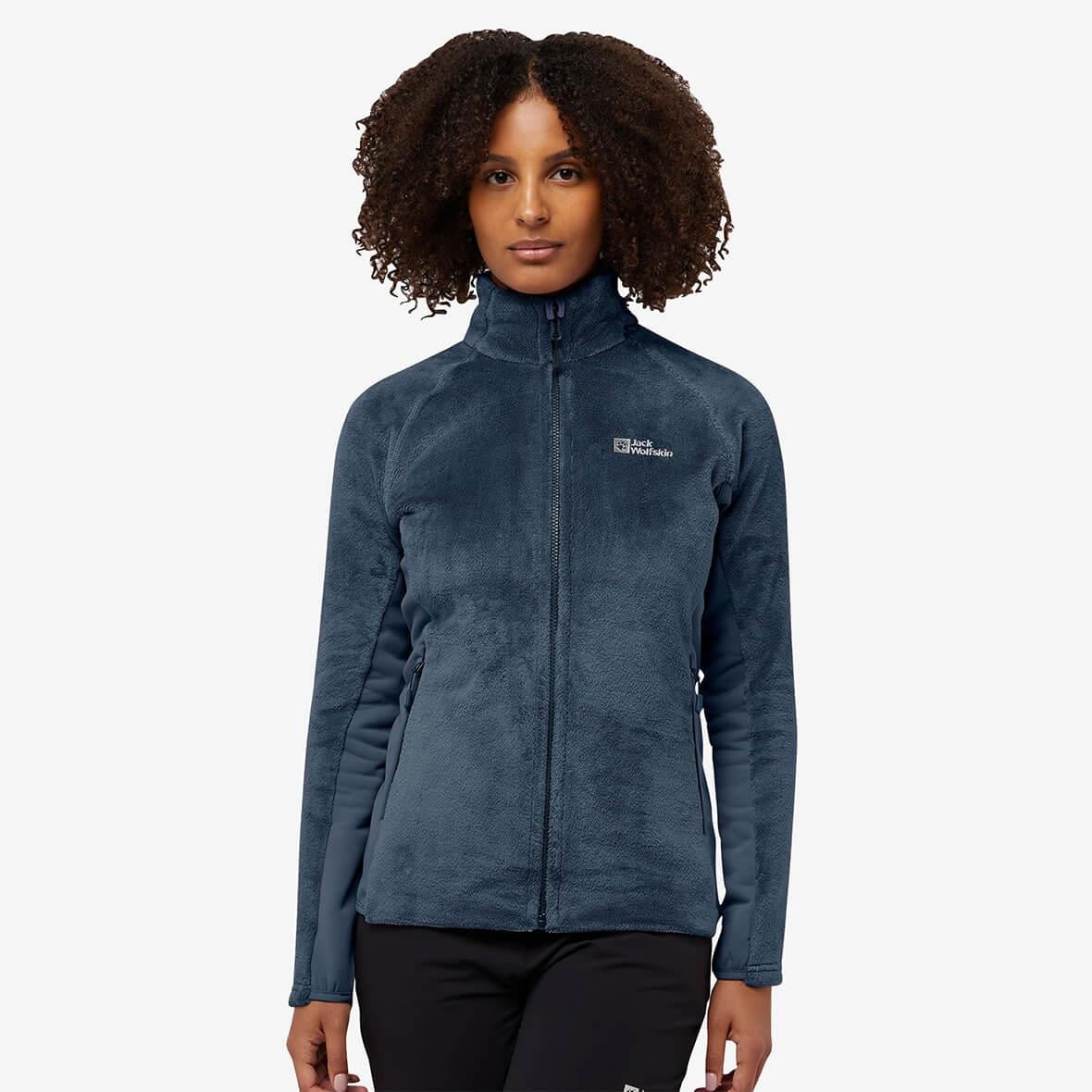 Jack Wolfskin Rotwand FZ W Kadın Polar Ceket - Indigo Mavi