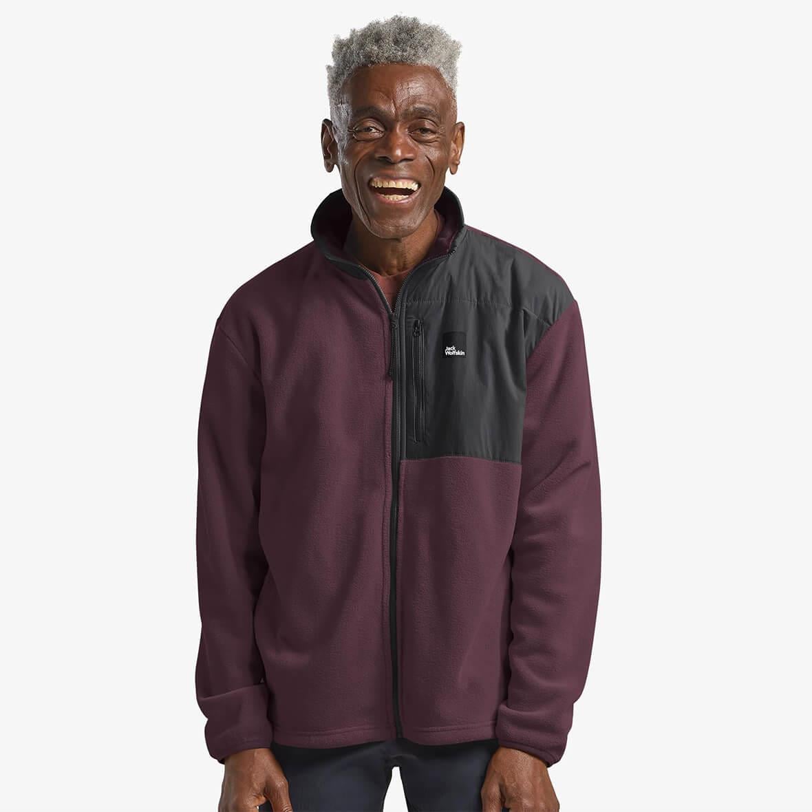 Jack Wolfskin Sumetro FZ M Erkek Polar Ceket - Bordo