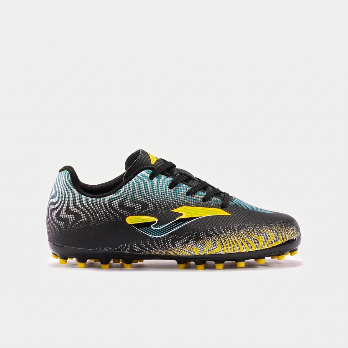Joma Evolution Jr 2401 Black Turf Çocuk Halı Saha Ayakkabısı - Siyah / Multi
