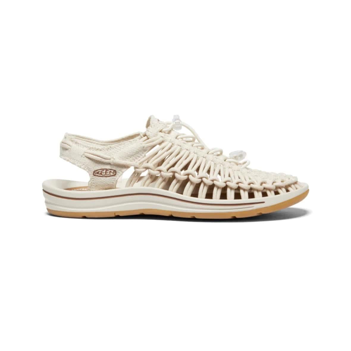 Keen Uneek Canvas Kadın Sandalet - Ekru