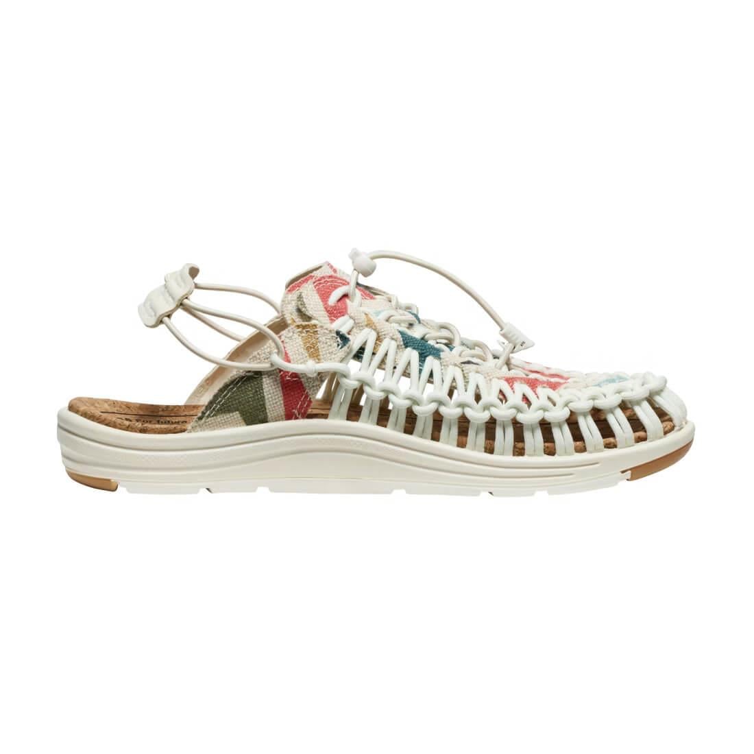 Keen Uneek II Convertible Canvas X Kadın Sandalet - Ekru / Multi