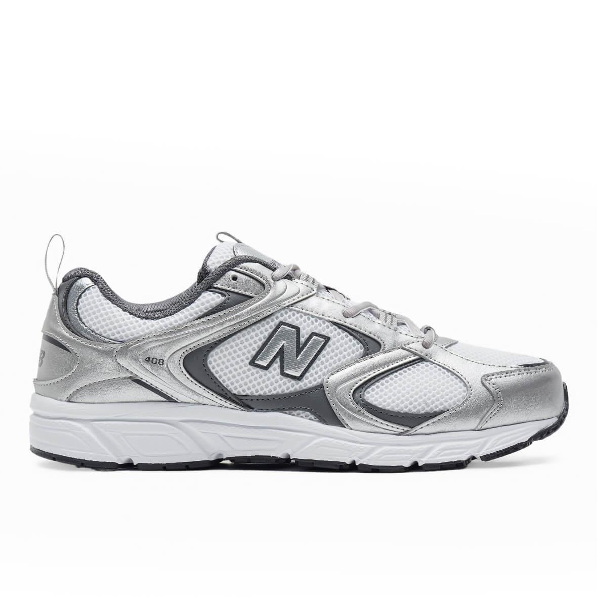 New Balance 408 Erkek Sneaker - Beyaz / Gümüş Gri