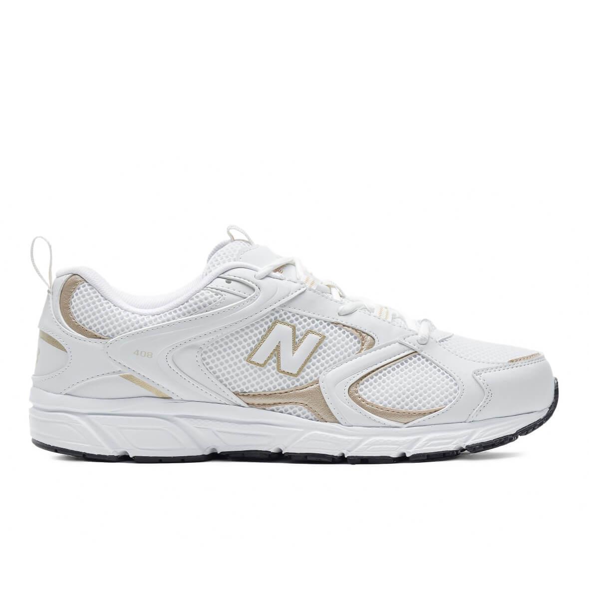 New Balance 408 Kadın Sneaker - Beyaz / Gold