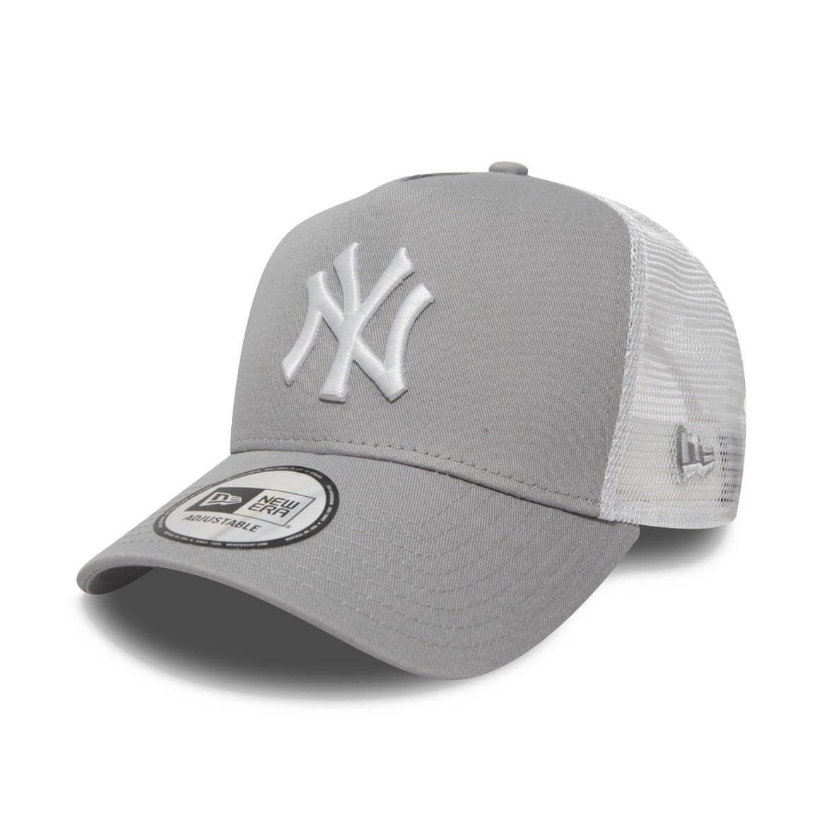 New Era Clean Trucker New York Yankees Gri Beyaz Şapka