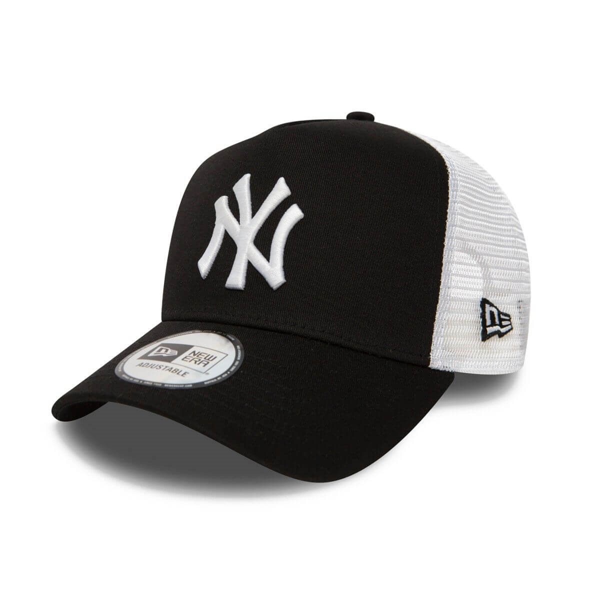 New Era Clean Trucker New York Yankees Siyah Beyaz Şapka