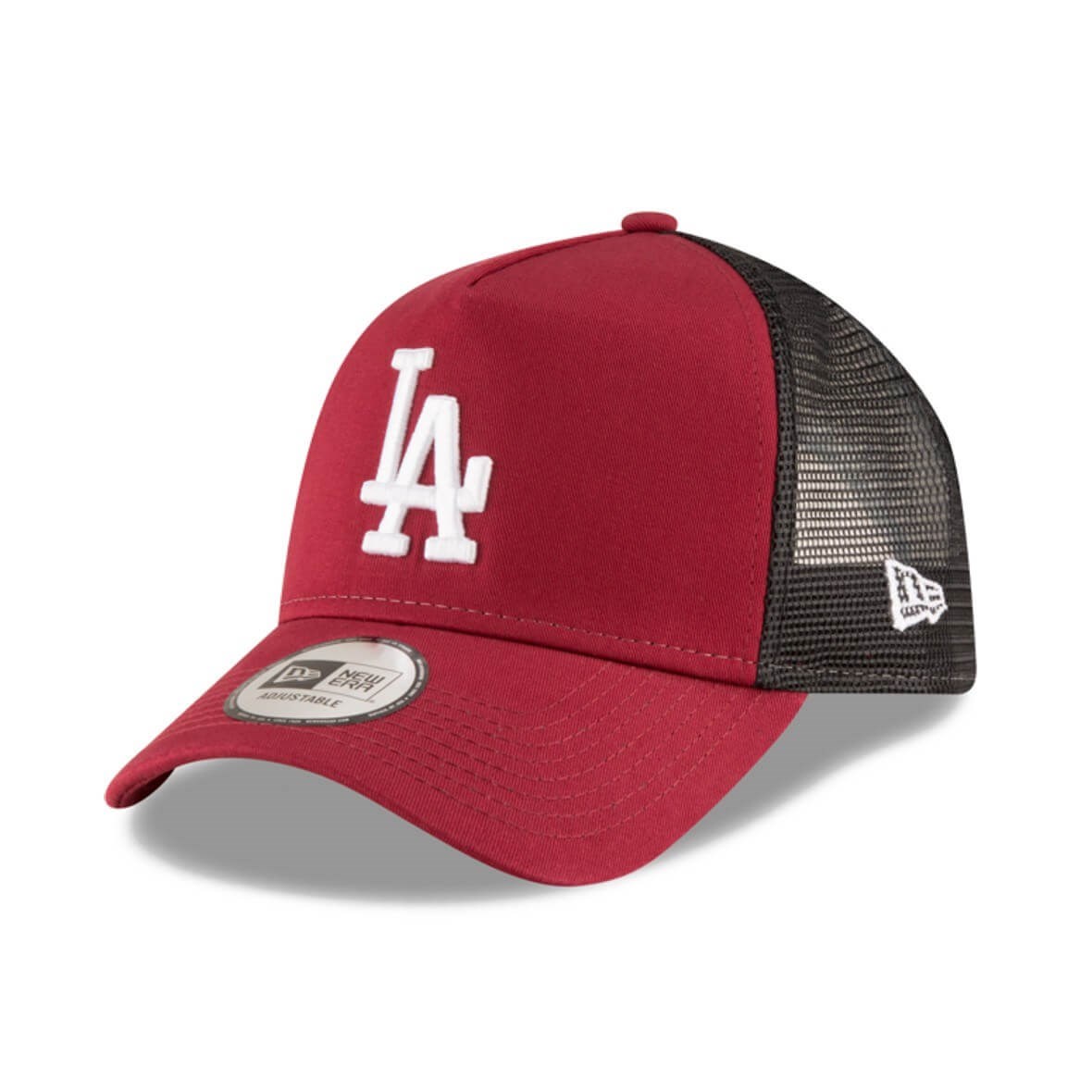 New Era Şapka - League Essential Trucker Los Angeles Dodgers Cardinal/Optic White