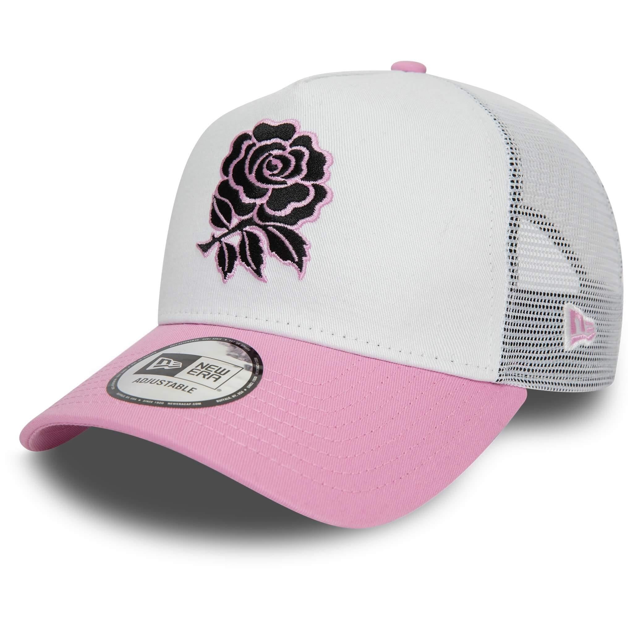 New Era Şapka - England RFU Seasonal Colour EF Trucker - Beyaz / Pembe