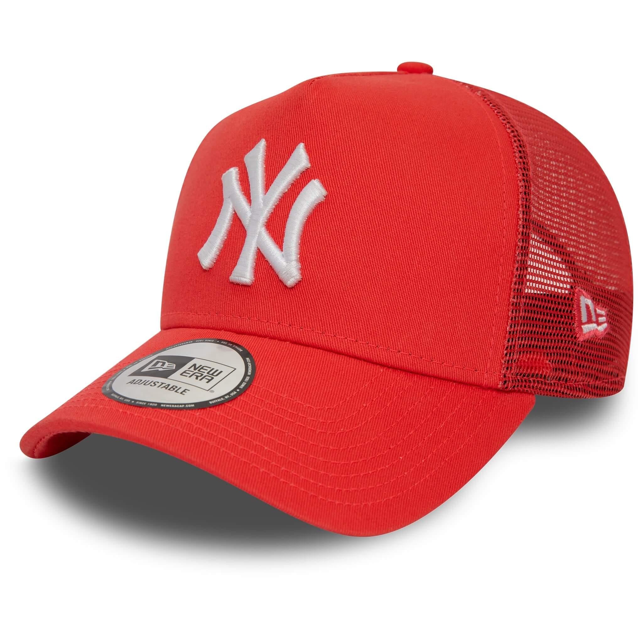 New Era Şapka - League Ess Trucker New York Yankees - Mercan