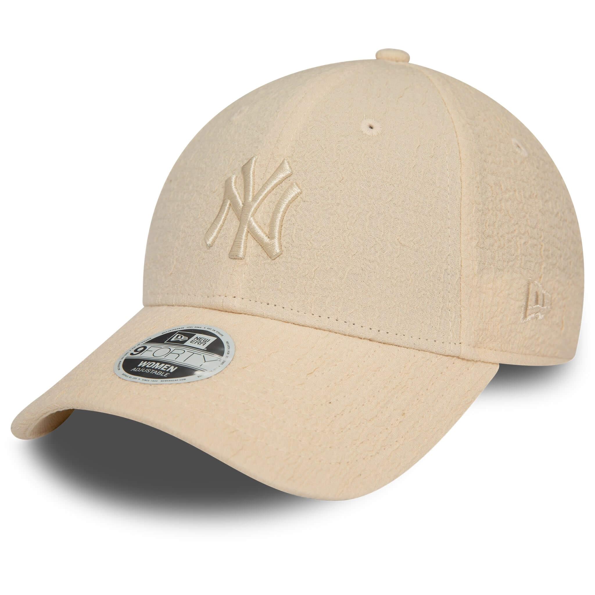 New Era Şapka - Wmns Bubble Stitch 9FORTY New York Yankees - Krem