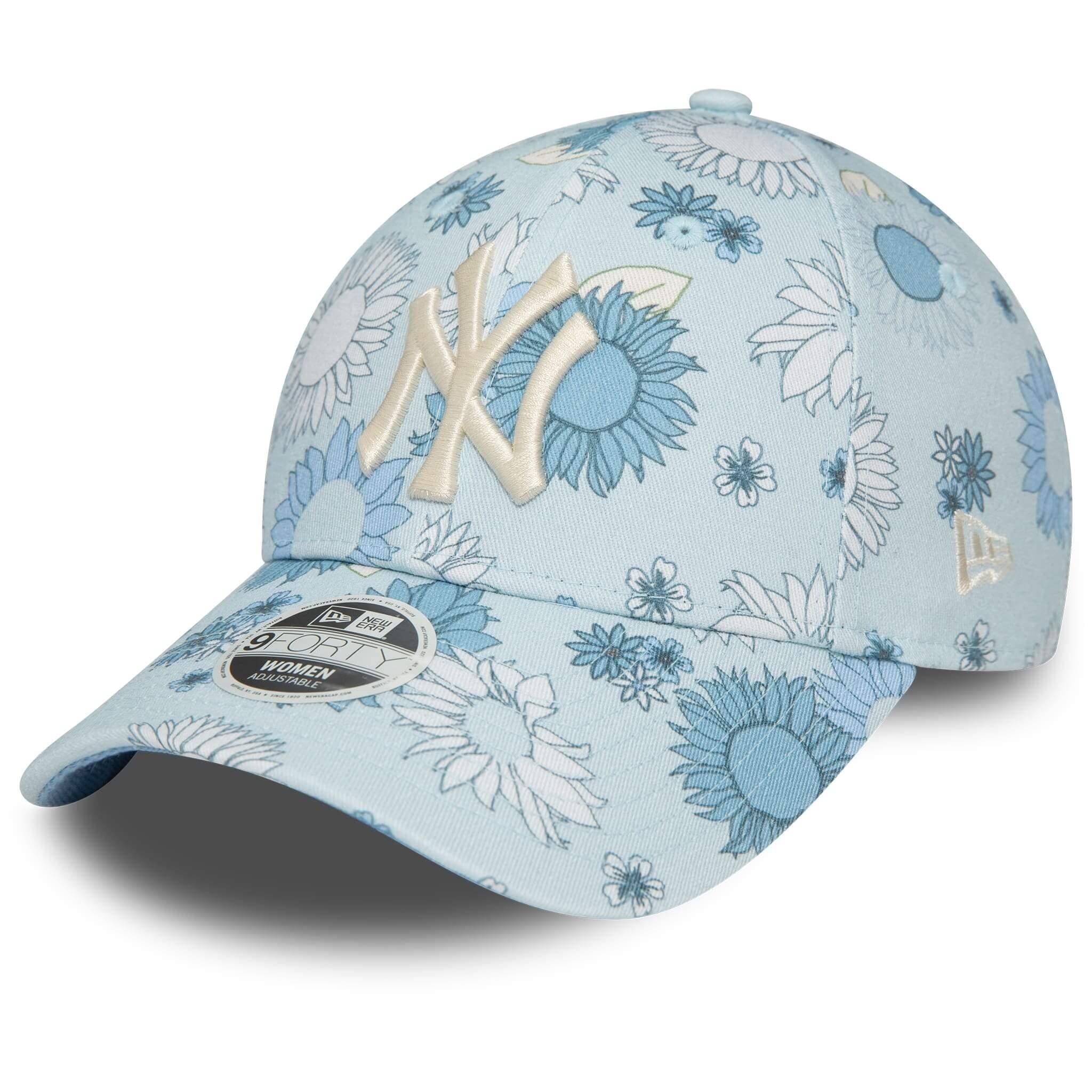 New Era Şapka - Wmns Floral AOP 9FORTY New York Yankees - Mavi